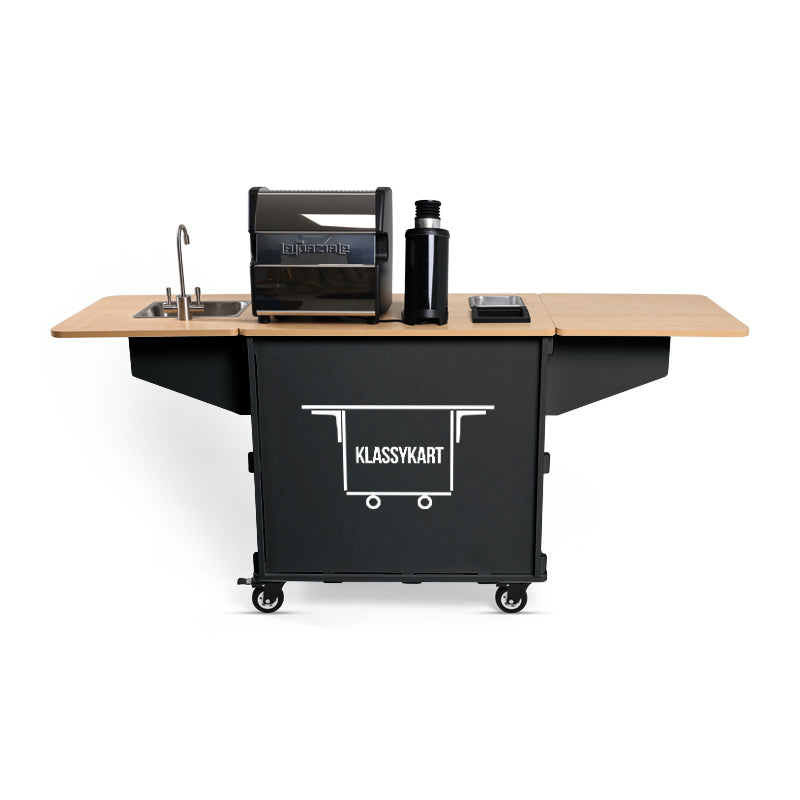 Klassy Kart - Mobile Coffee Espresso Cart (Black Turn Key)