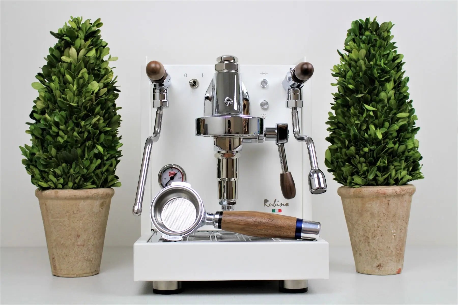 Quick Mill Rubino "All White" Edition Espresso Coffee Machine