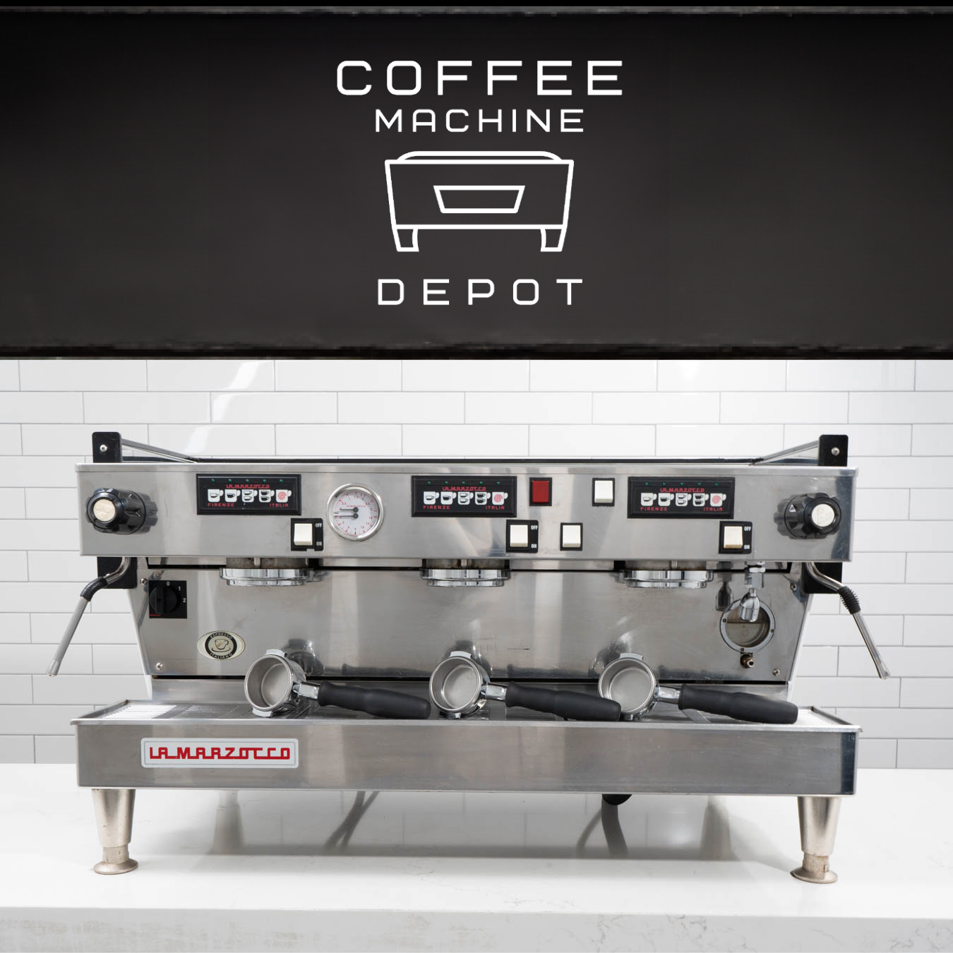 La Marzocco Linea Classic AV 3 Group Custom Gloss White Powdercoat Coffee Machine Depot