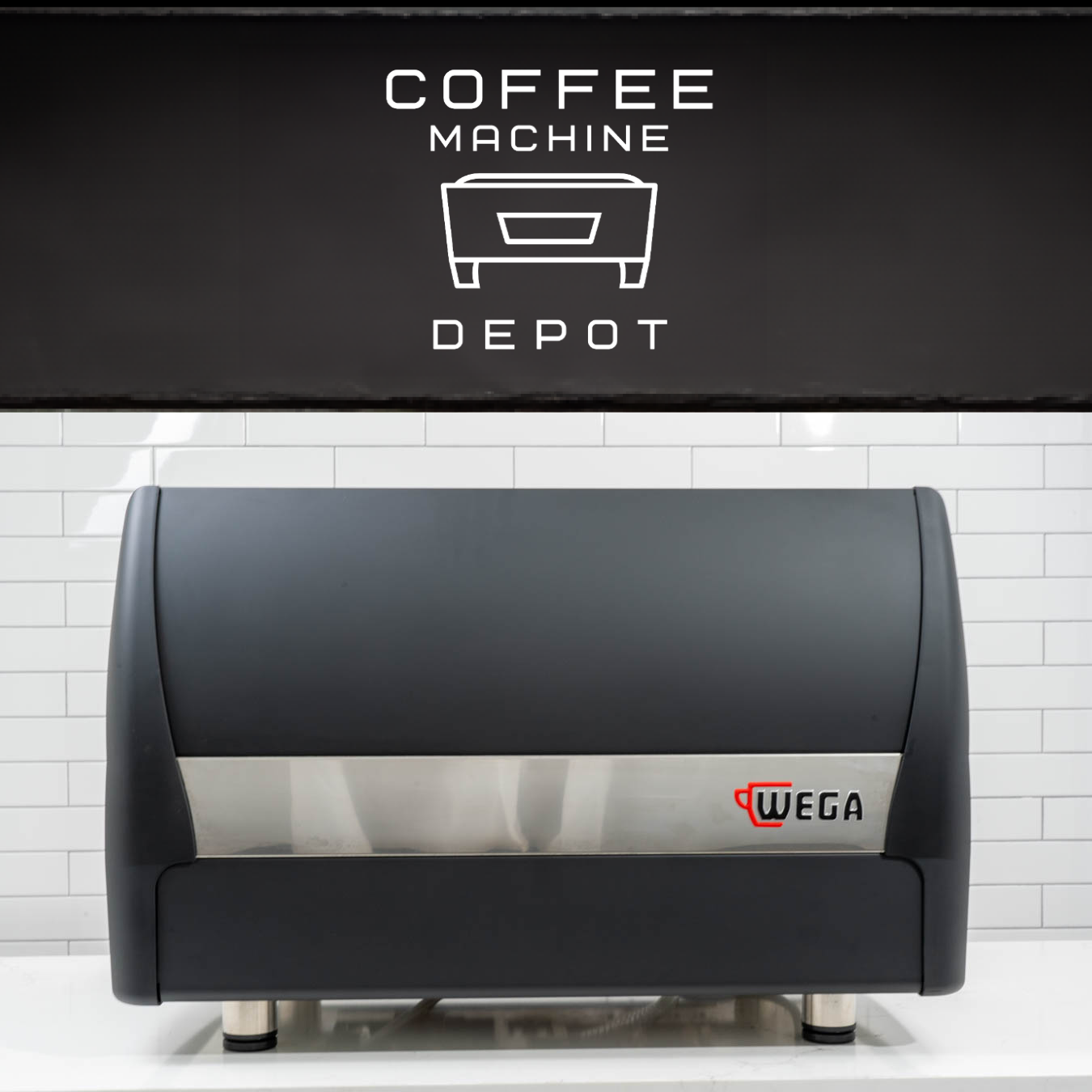 Wega Polaris 2 Group Commercial Espresso Machine Matte Black with Wood