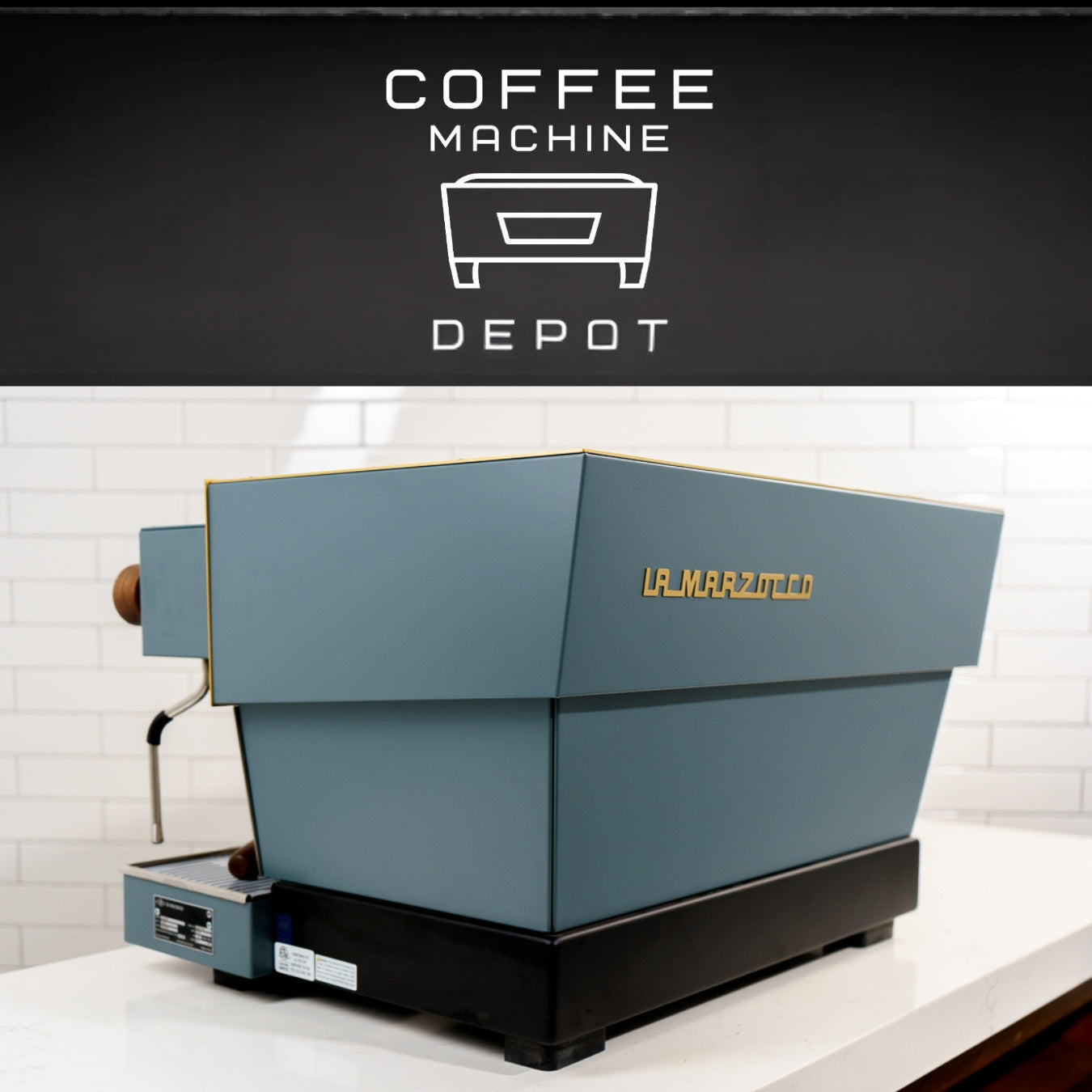 Linea Classic S 2 Group AV Espresso Machine - Custom Grey with Wood
