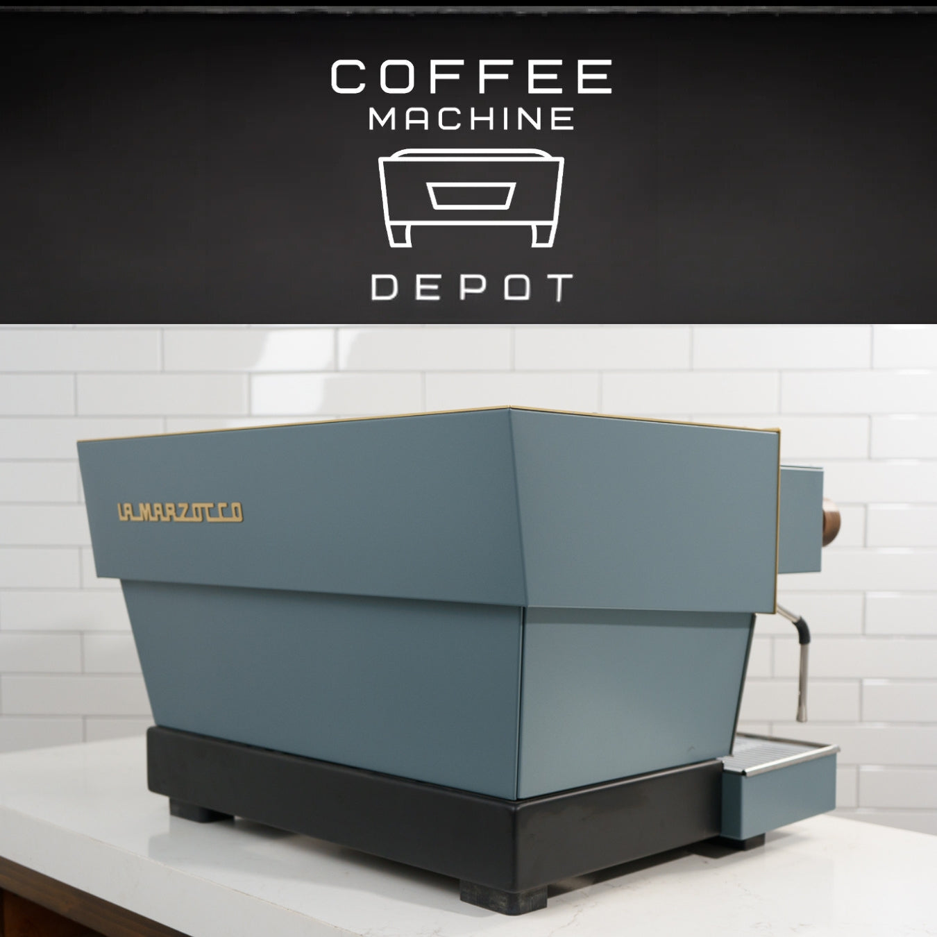 Linea Classic S 2 Group AV Espresso Machine - Custom Grey with Wood