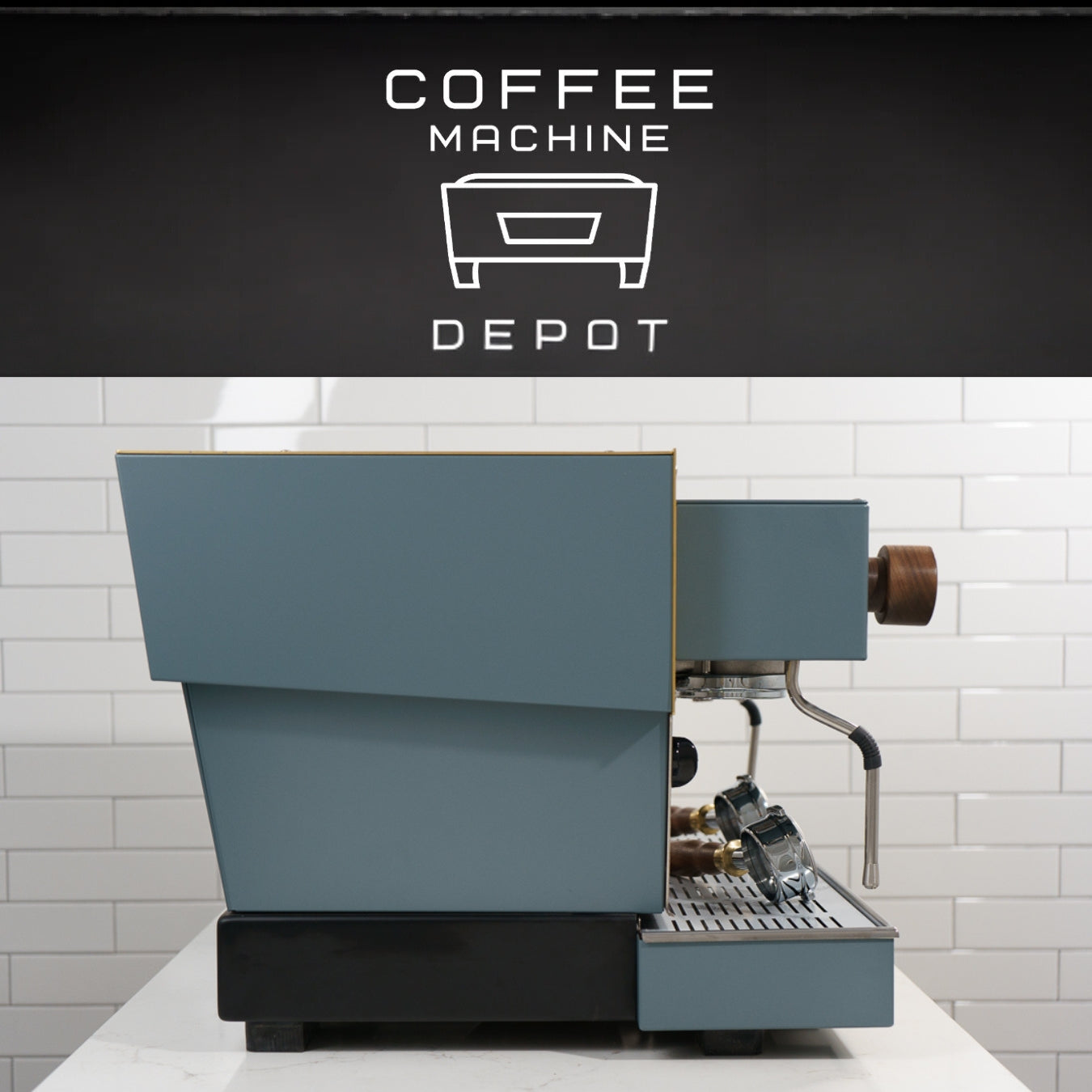 Linea Classic S 2 Group AV Espresso Machine - Custom Grey with Wood