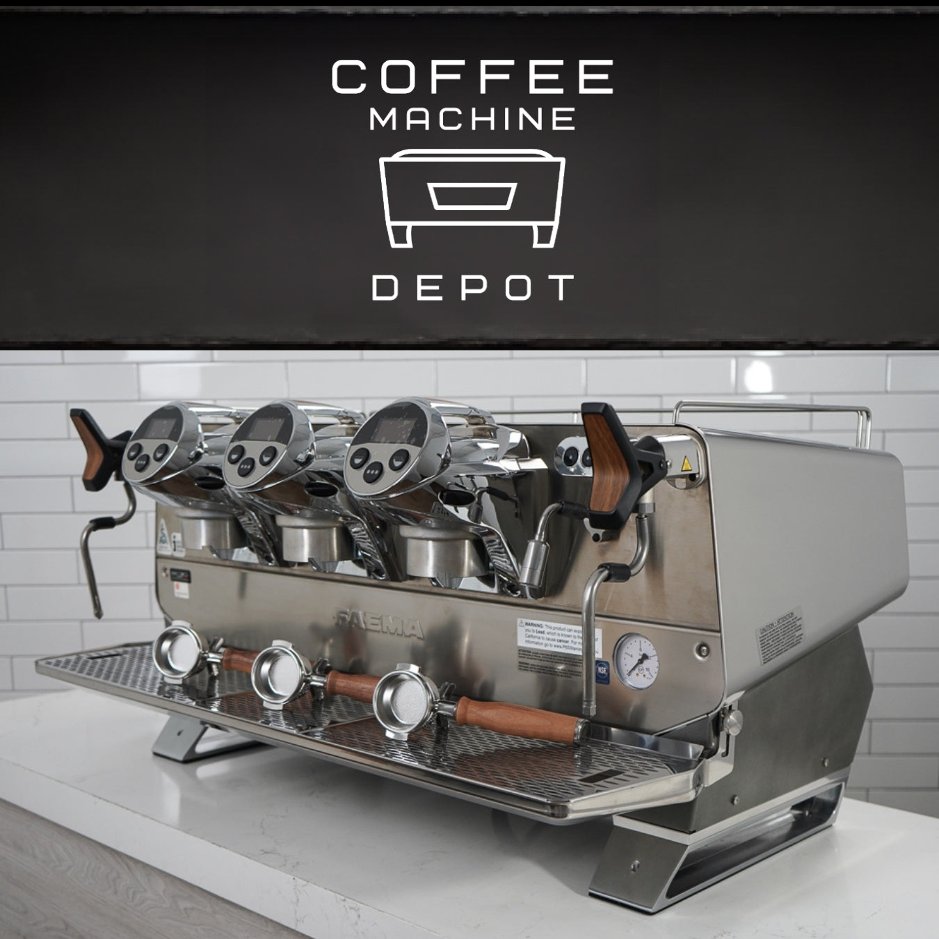 Faema President GTI A/3 - 3 Group Commercial Espresso Machine