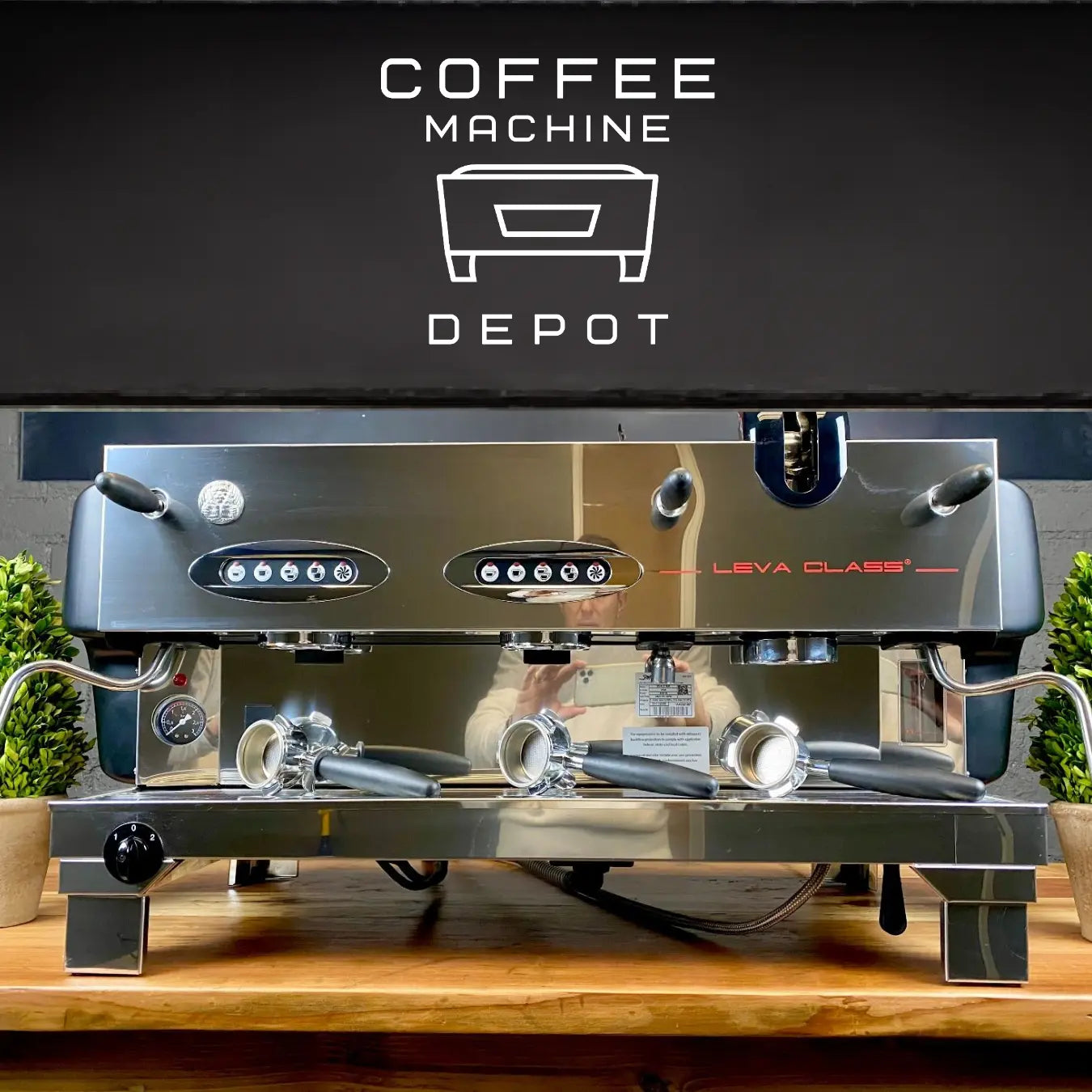 La San Marco Duale 3 Group Commercial Espresso Machine Scratch De Coffee Machine Depot