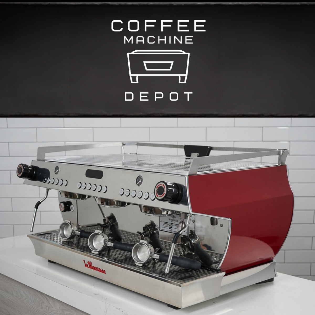 La Marzocco - GB5 AV 3 Group Commercial Espresso Machine - Custom Cherry Red