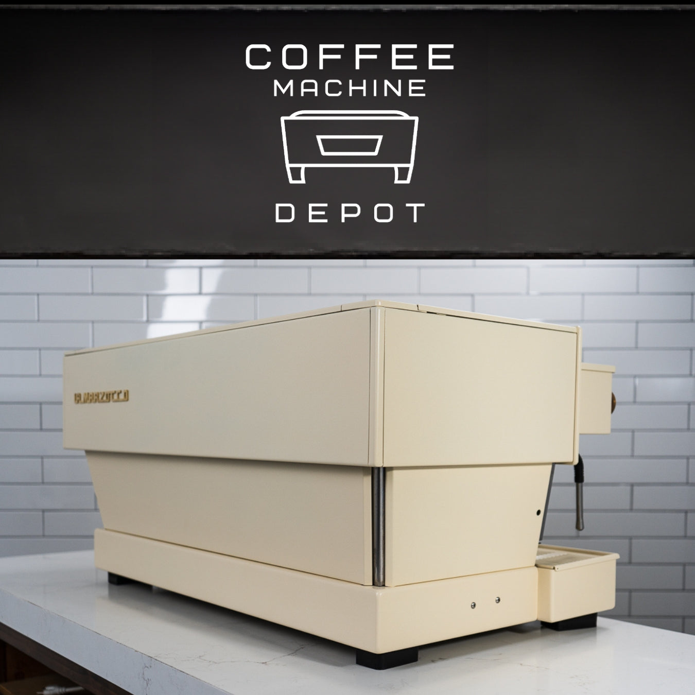 La Marzocco - Linea Classic AV - 3 Group Custom Cream with Wood Commercial Espresso Machine