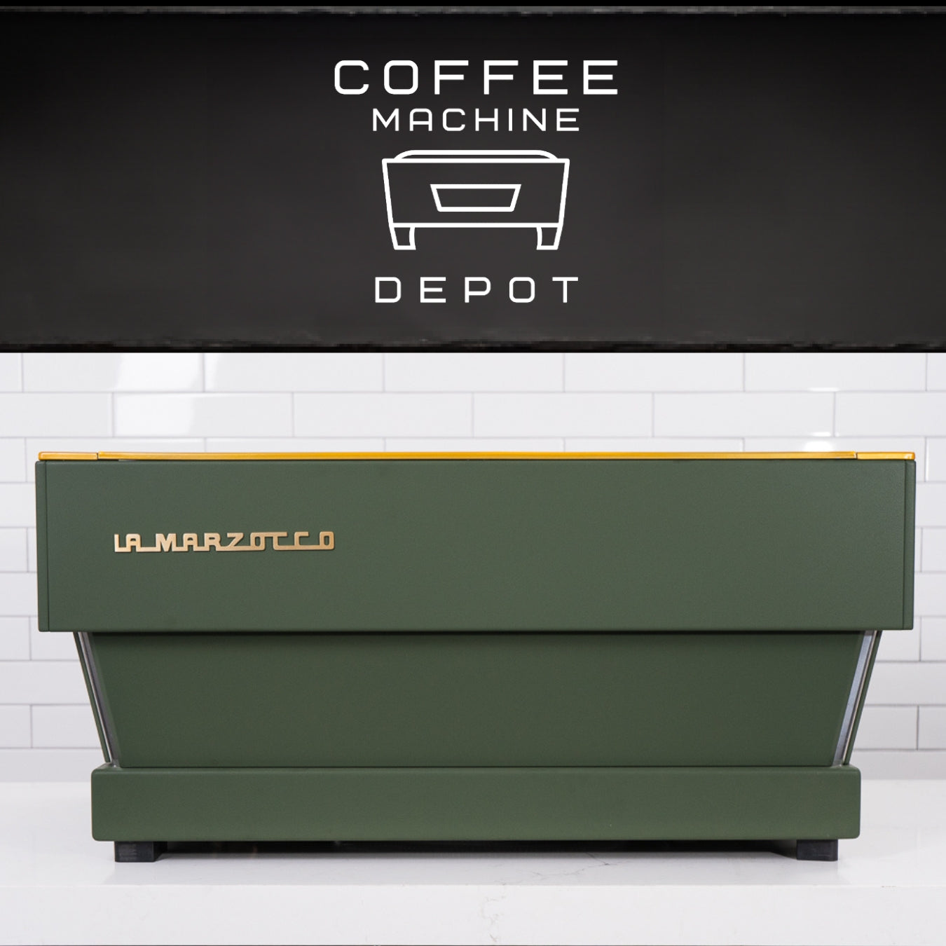 La Marzocco - Linea Classic AV 3 Group - Custom Green and Gold