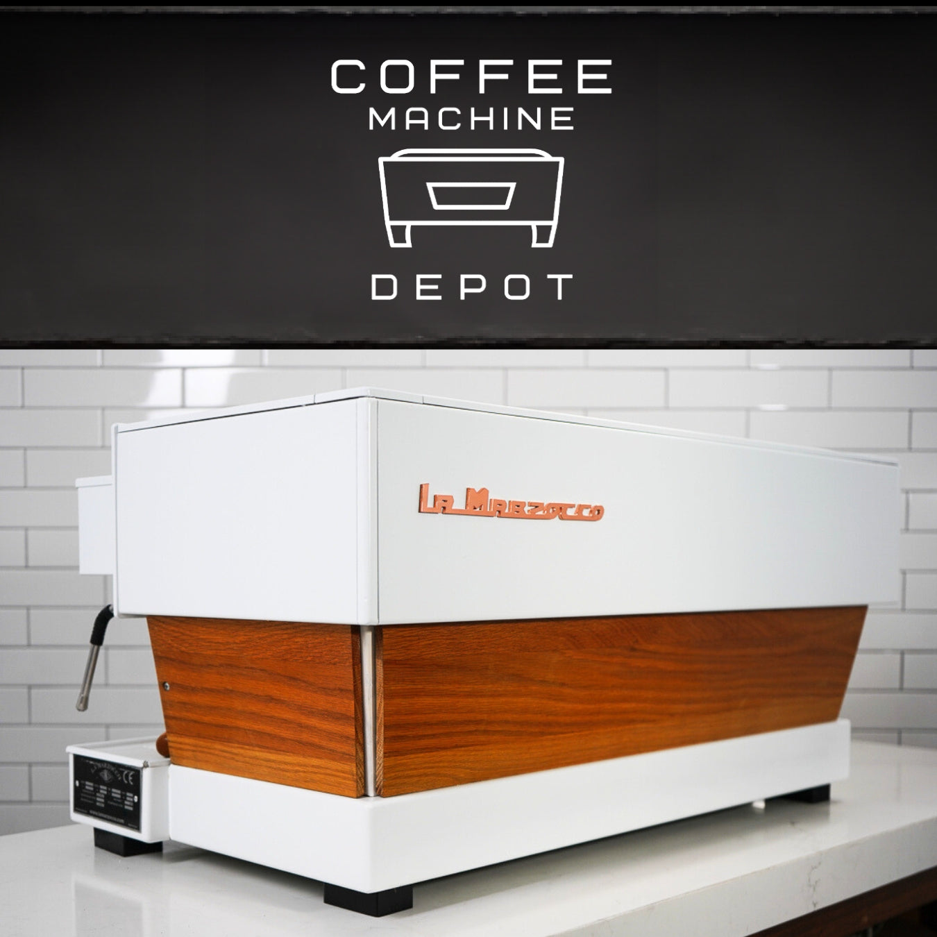 La Marzocco Linea Classic AV 3 Group Commercial Espresso Machine - CUSTOM White and Wood