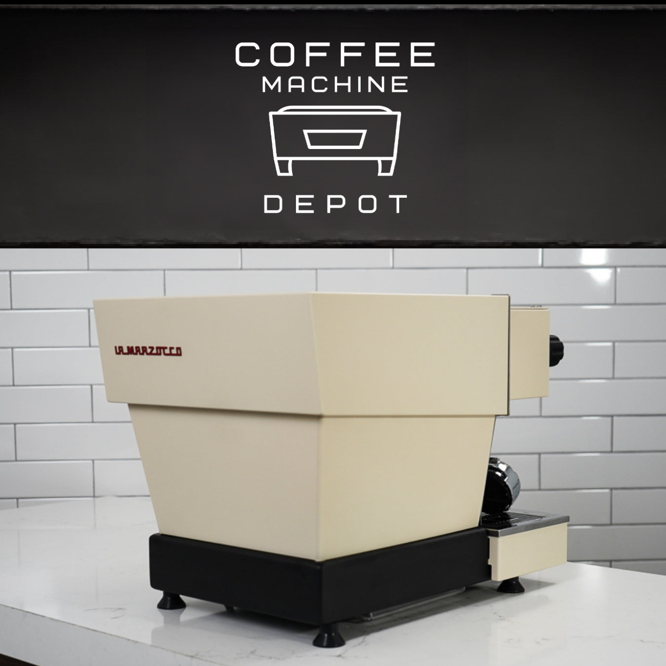 La Marzocco - Linea Mini-R Home Espresso Machine - Custom Beige & Red Logo