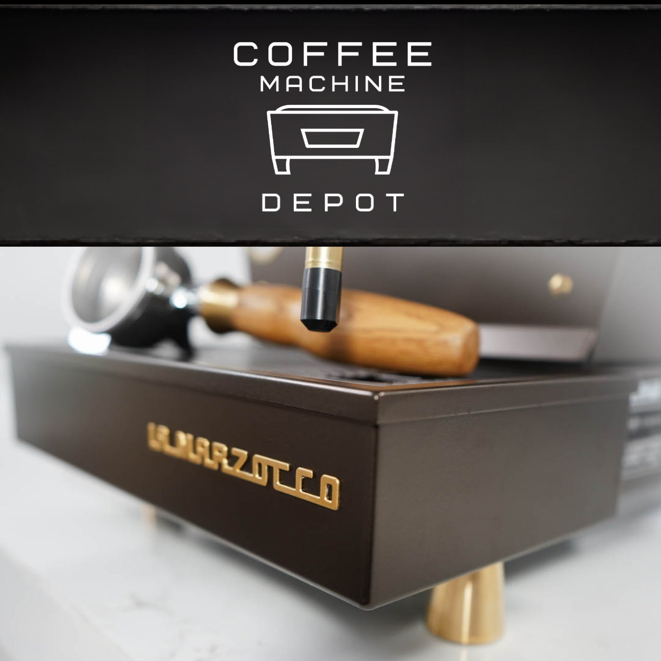 La Marzocco - Linea Mini R- Custom Metallic Bronze with Zebra Wood & Brass Home Espresso Machine