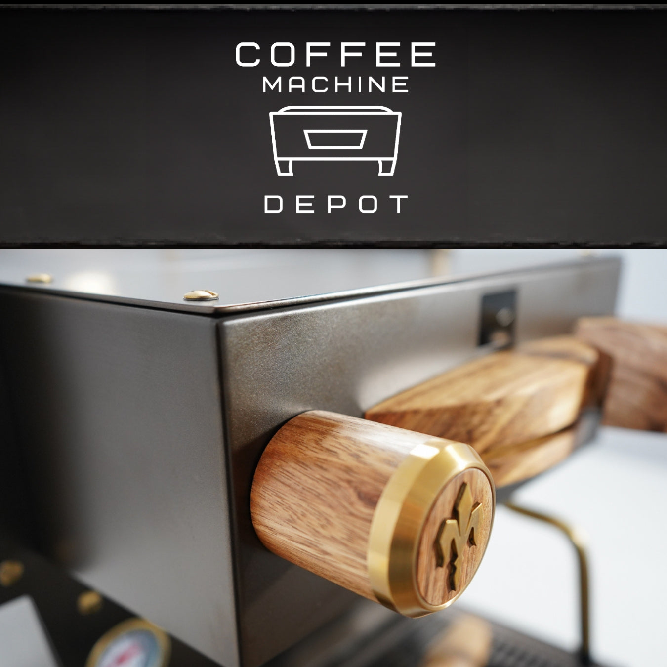 La Marzocco - Linea Mini R- Custom Metallic Bronze with Zebra Wood & Brass Home Espresso Machine