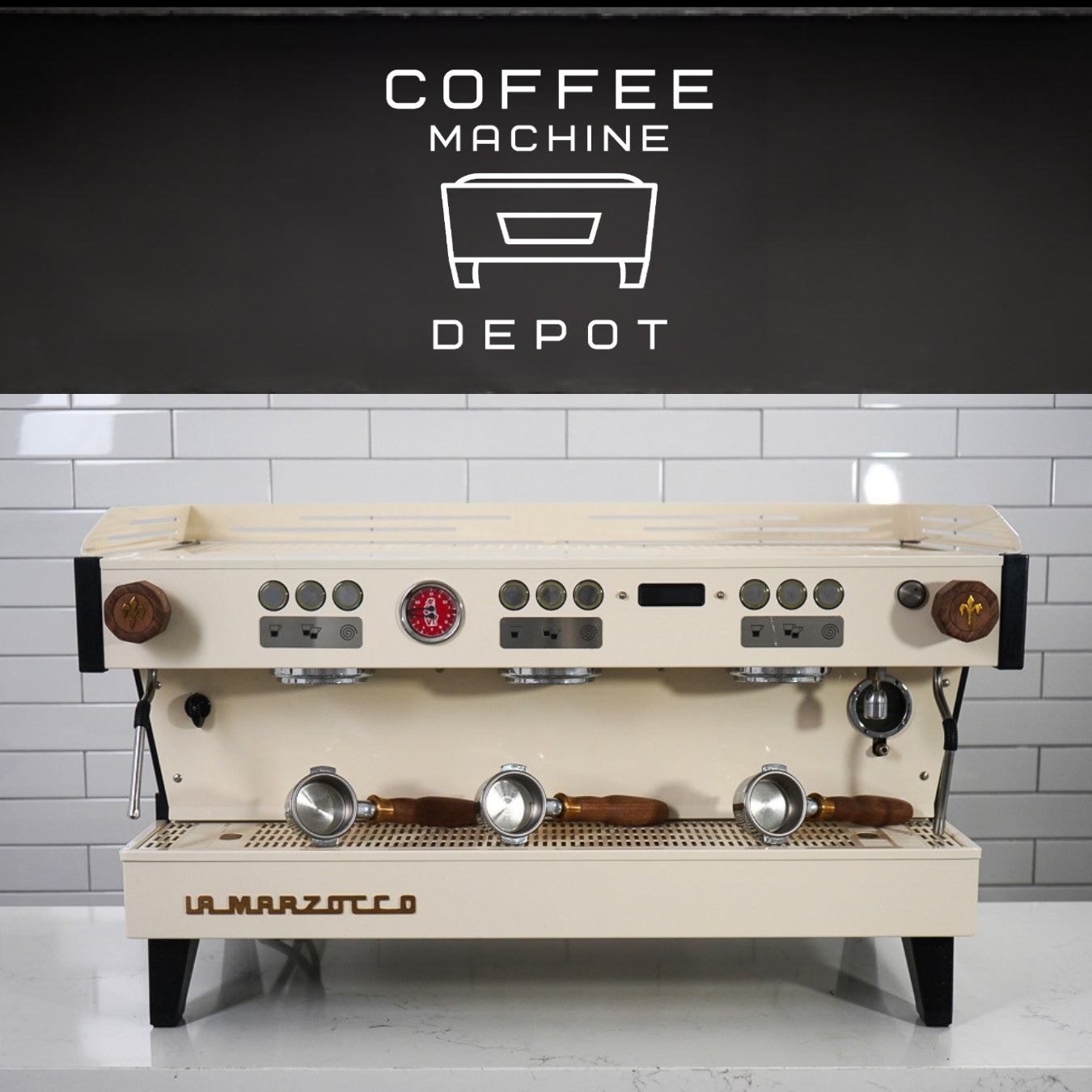 La Marzocco - Linea PB – 3 Group AV - Custom Cream and Walnut