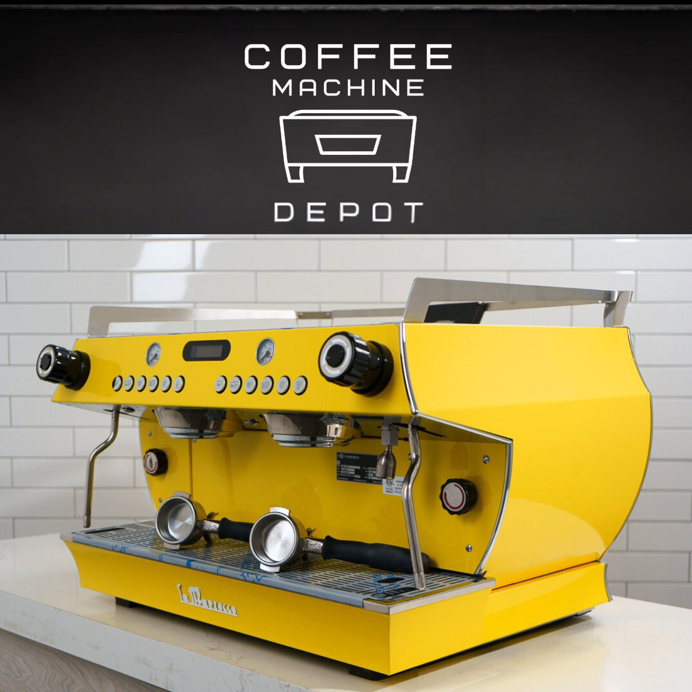 La Marzocco GB5 S AV 2 Group Commercial Espresso Machine- Custom Yellow