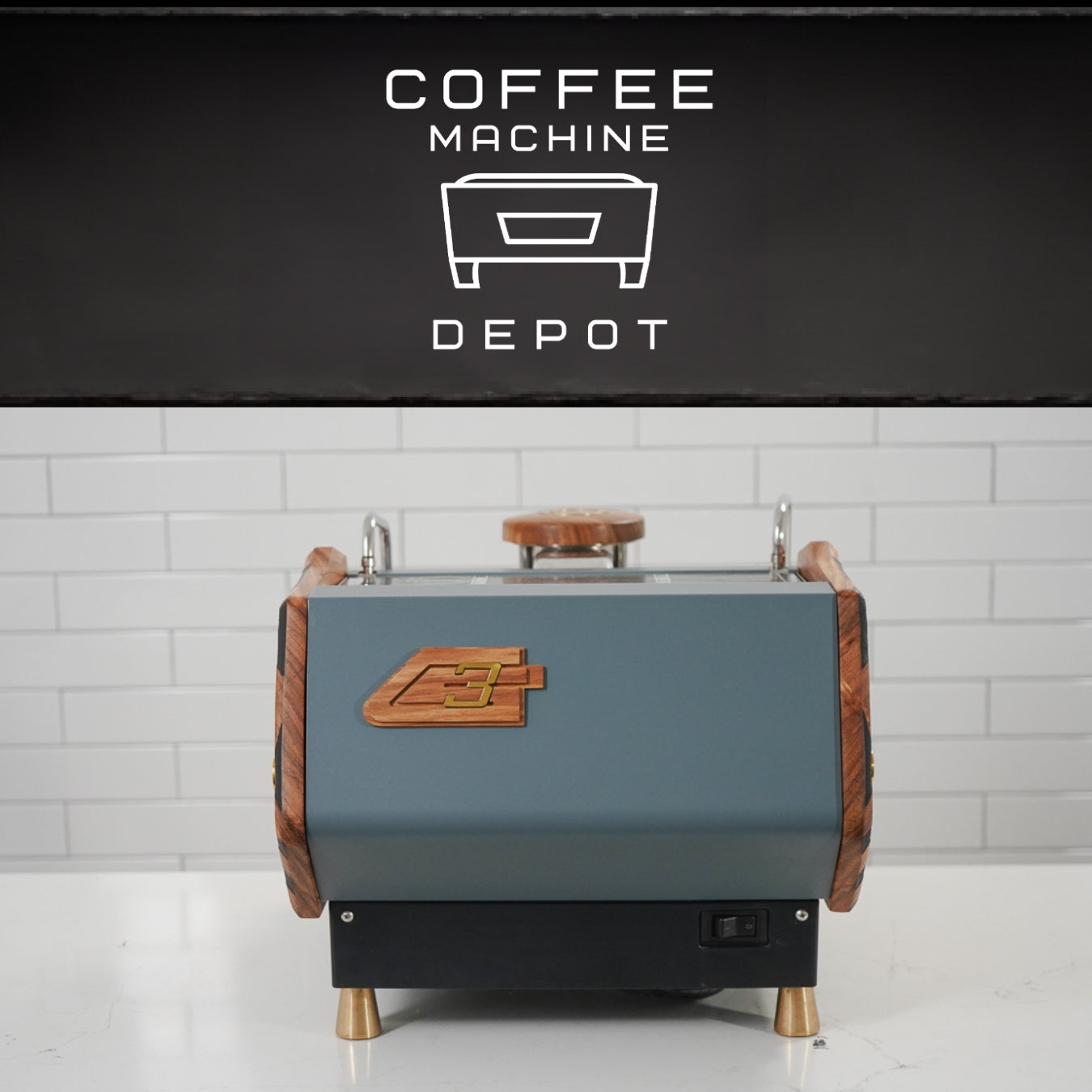 La Marzocco GS3 AV 1 Group Home Espresso Machine - Custom Gray and Oak - 2012