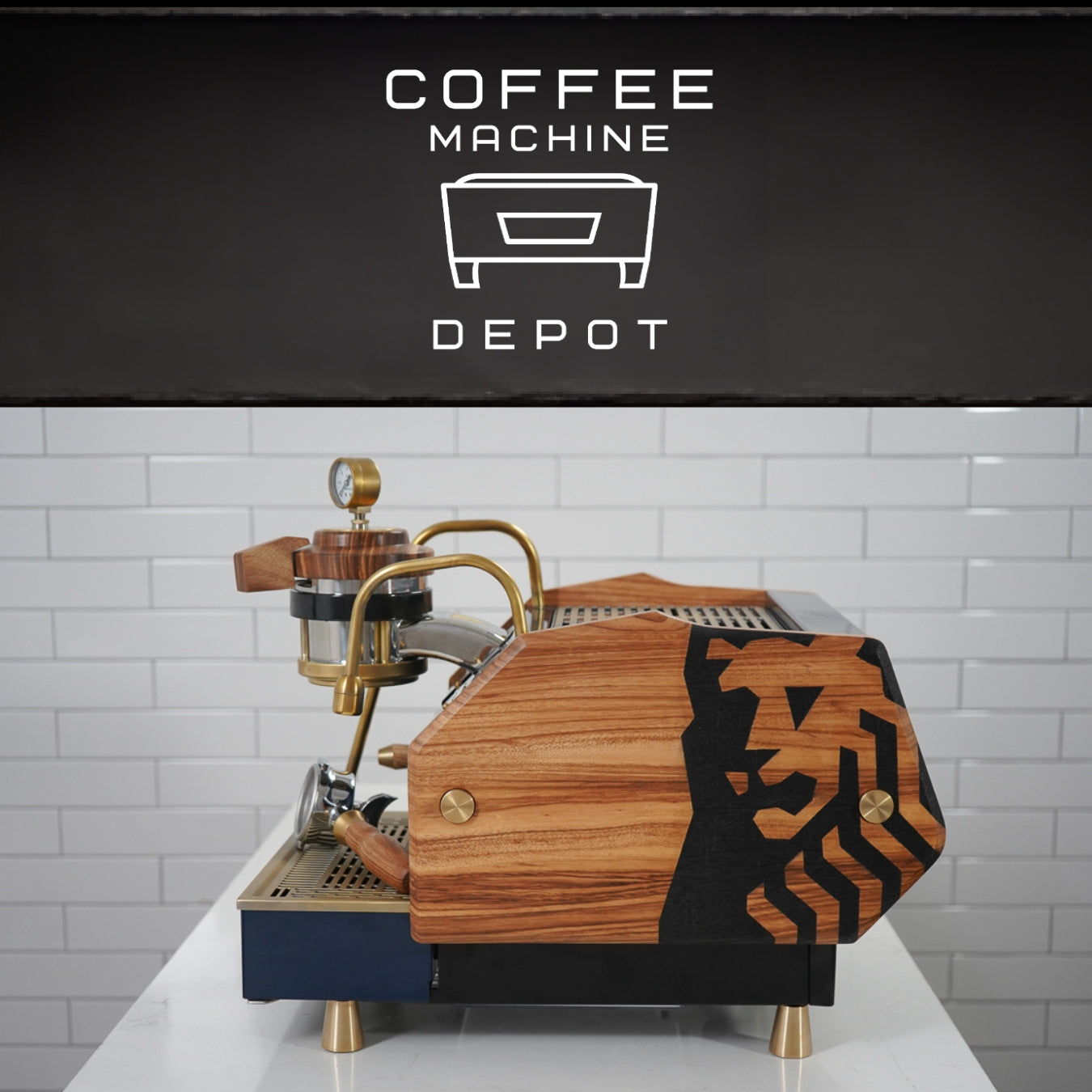 La Marzocco GS3 1 Group MP Espresso Machine- Custom Navy & Oak