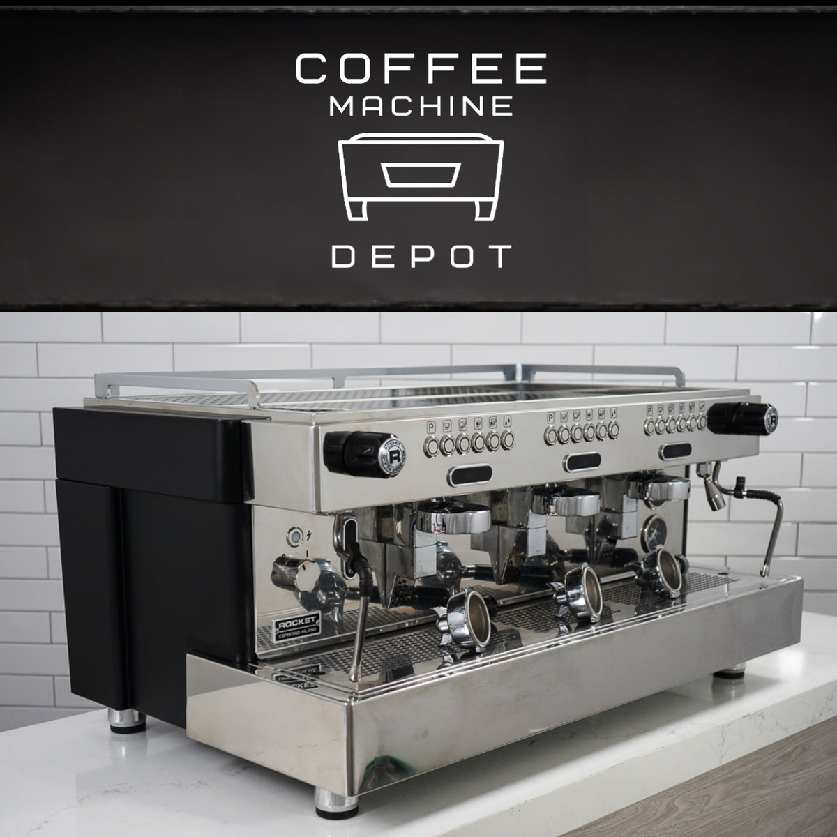 Rocket Boxer Evo AV - 3 group with Shot Timer Commercial Espresso Machine