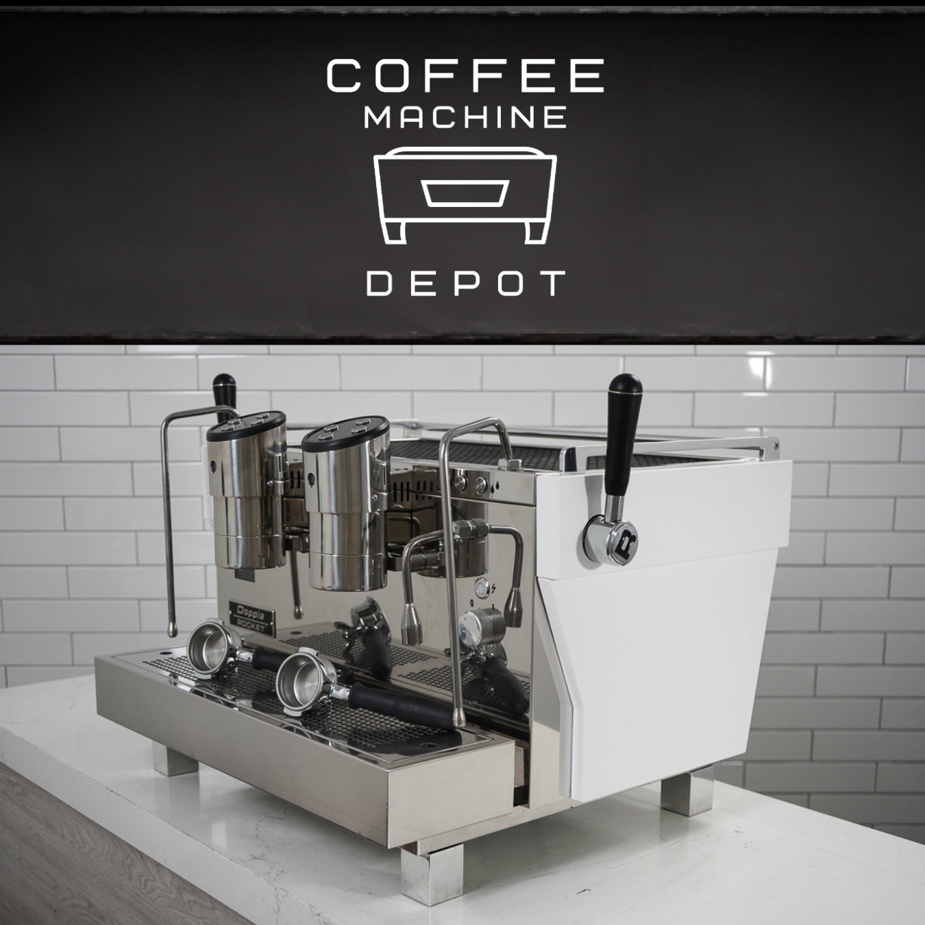 Rocket RE Doppia 2 Group Commercial Espresso Machine - White