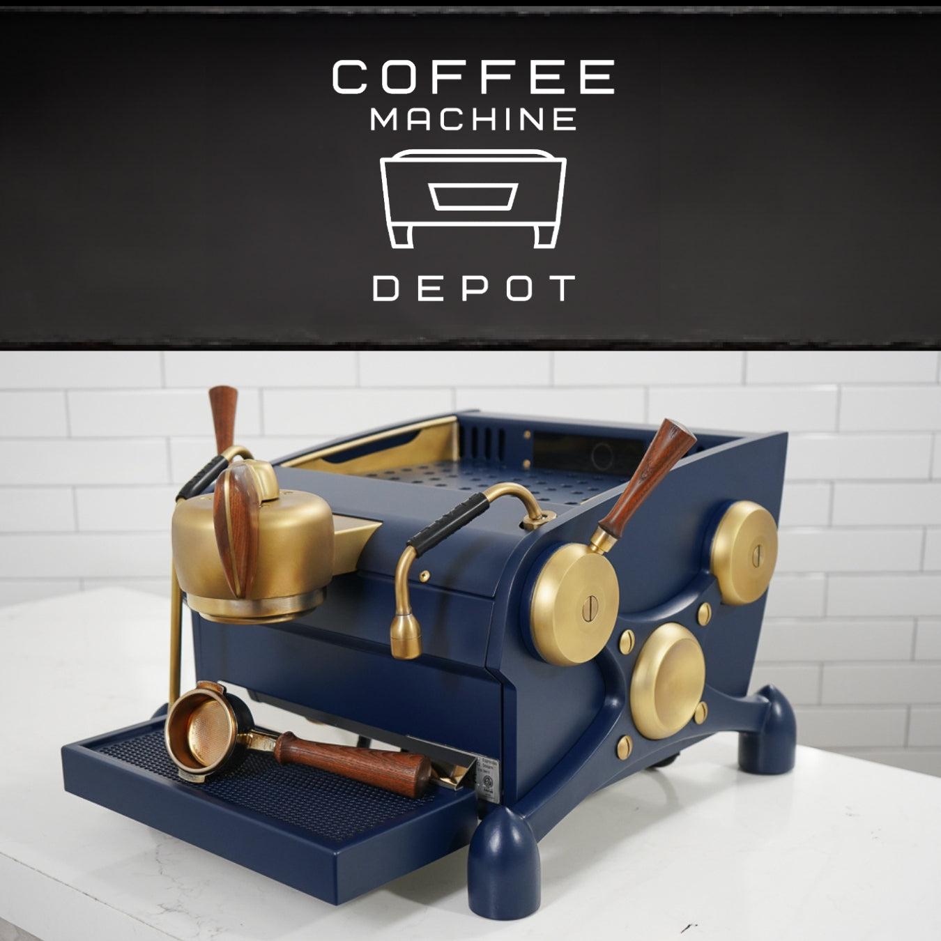 Slayer - Espresso Single - Fully Custom Brass, wood and Navy