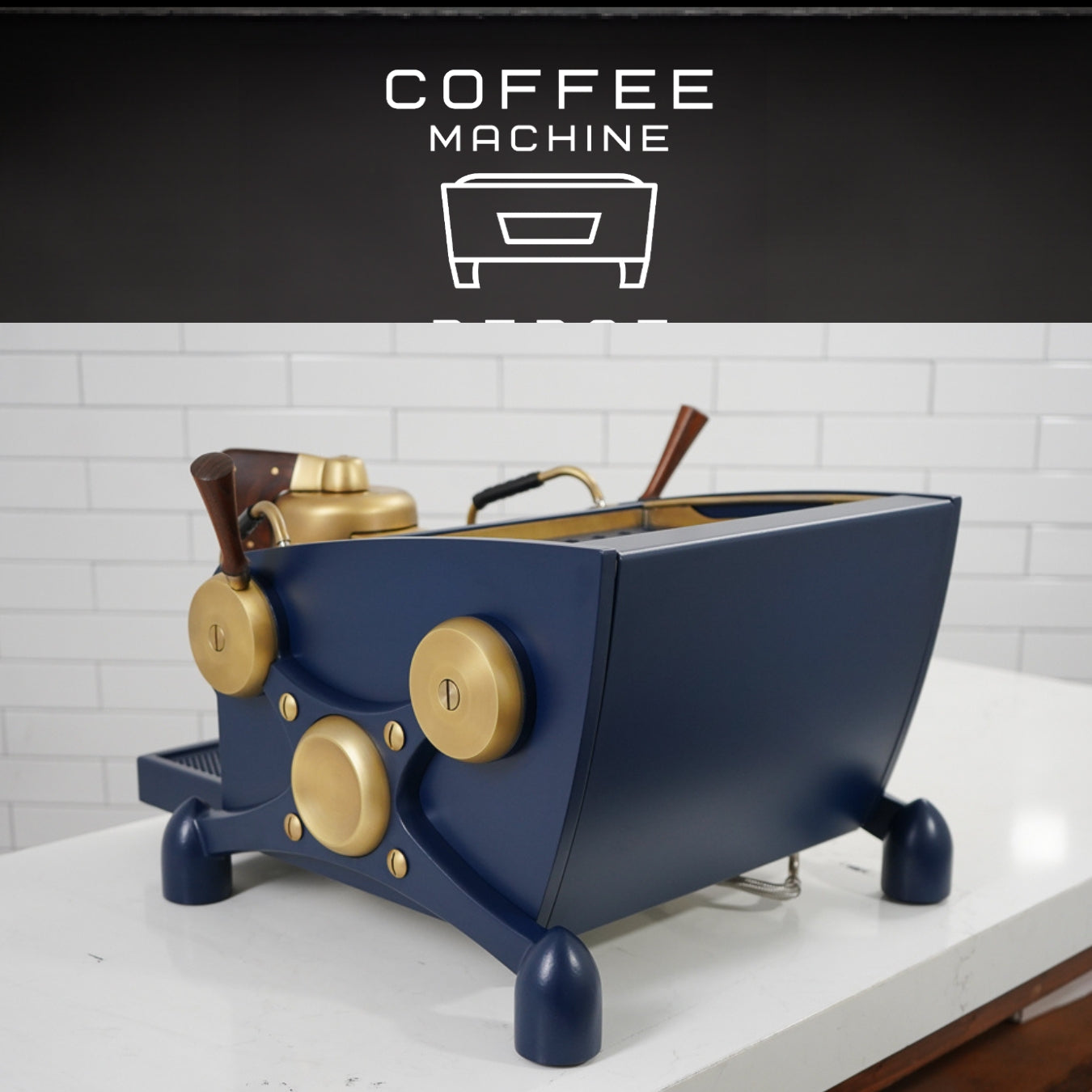 Slayer - Espresso Single - Fully Custom Brass, wood and Navy