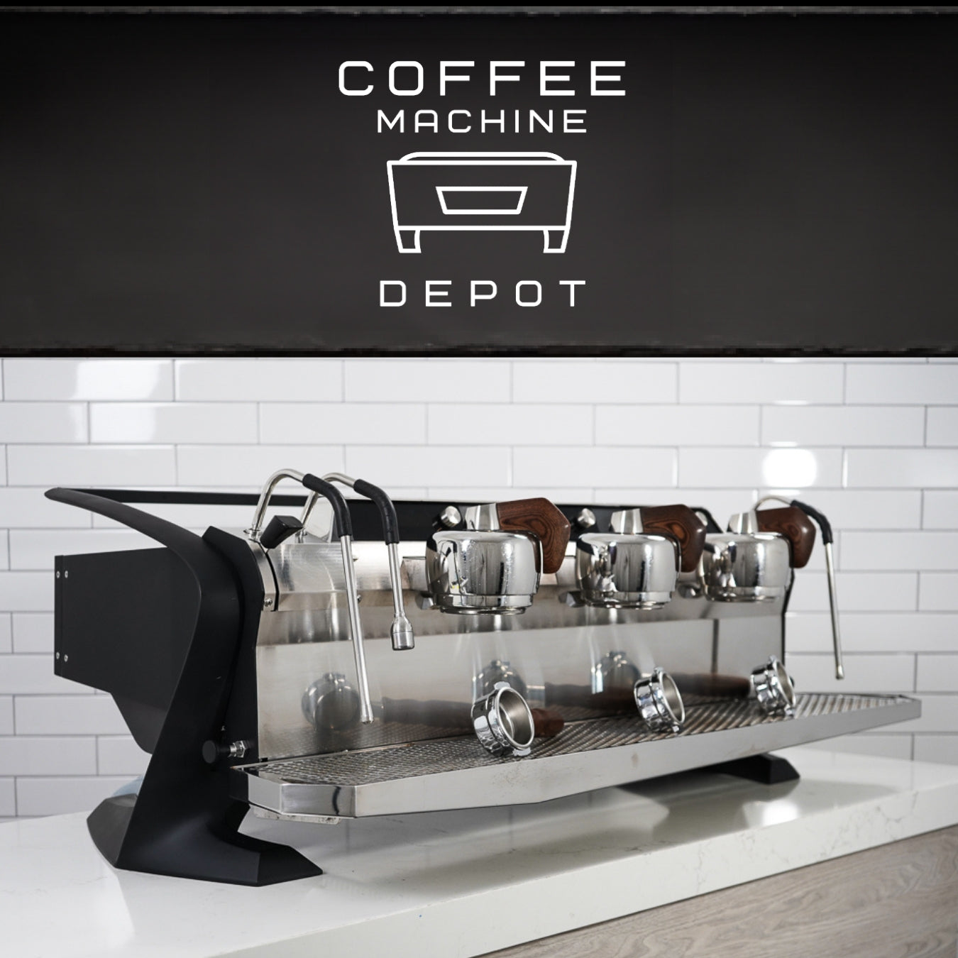 Slayer - Steam LP 3 Group Espresso Machine - Custom Black with Wood