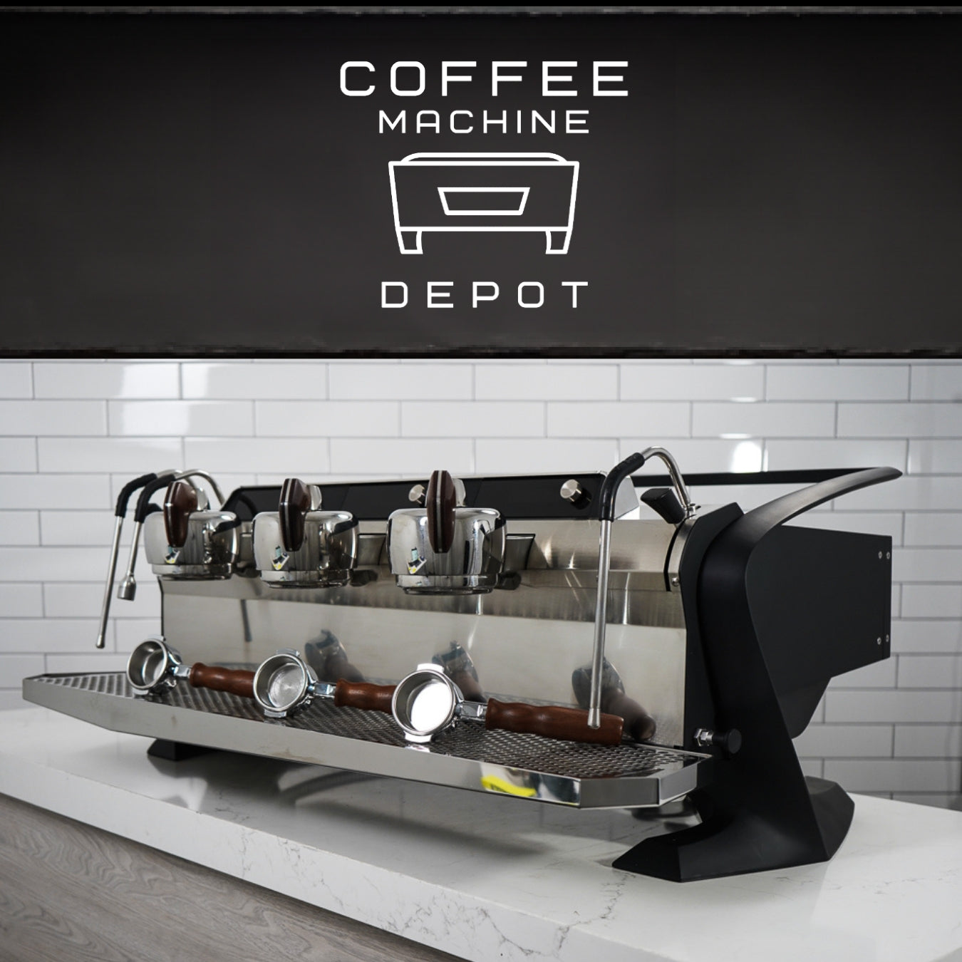 Slayer - Steam LP 3 Group Espresso Machine - Custom Black with Wood