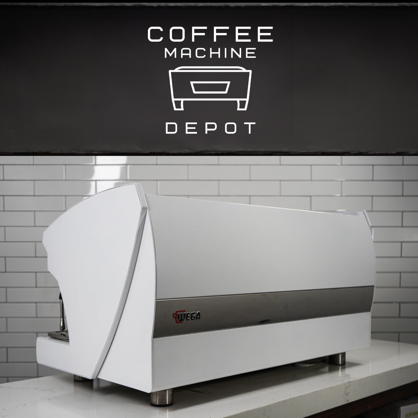 Wega Polaris - XTRA EVD 3 Group Commercial Espresso Machine (High Cup)- Custom White