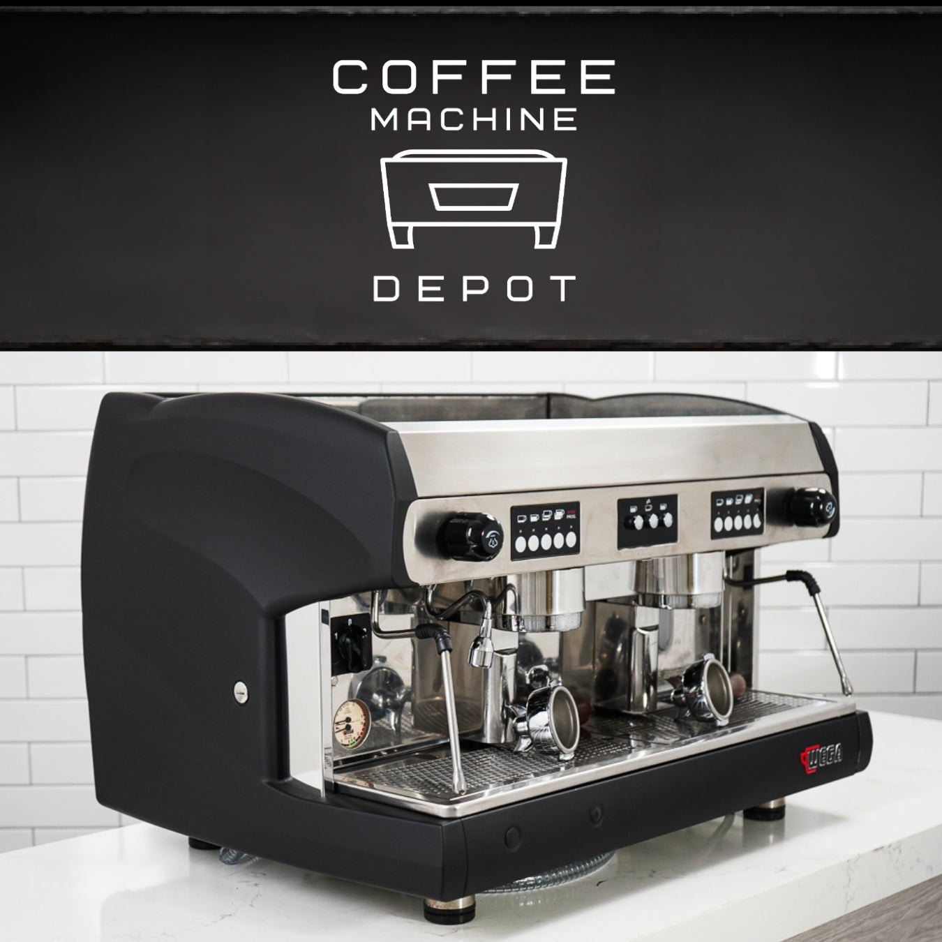 Wega - Polaris AV 2 Group Commercial Espresso Machine - Black