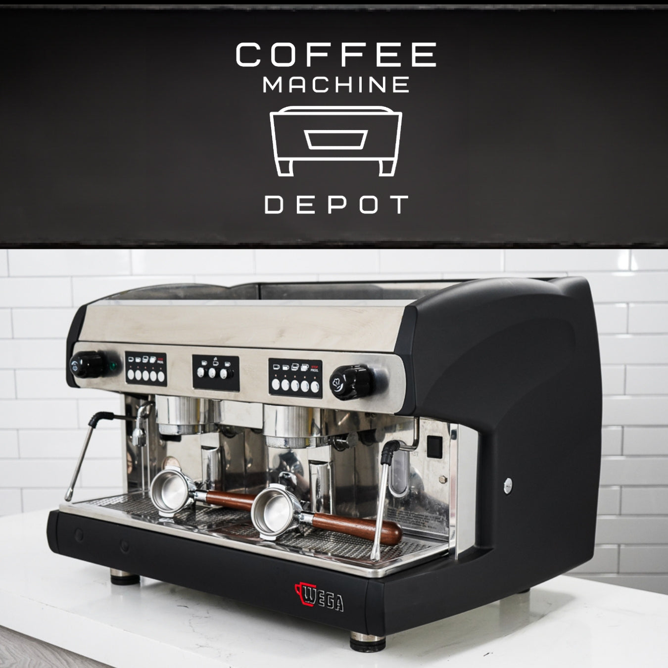Wega - Polaris AV 2 Group Commercial Espresso Machine - Black