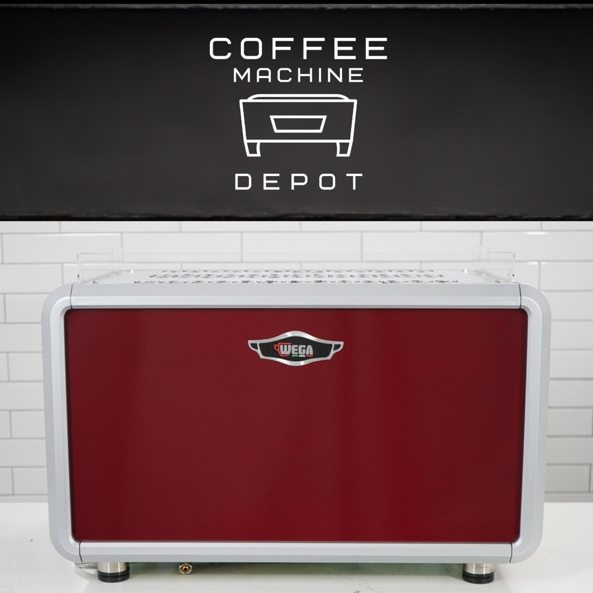 Wega IO EVD 2 Group Commercial Espresso Machine - Custom Ruby Red