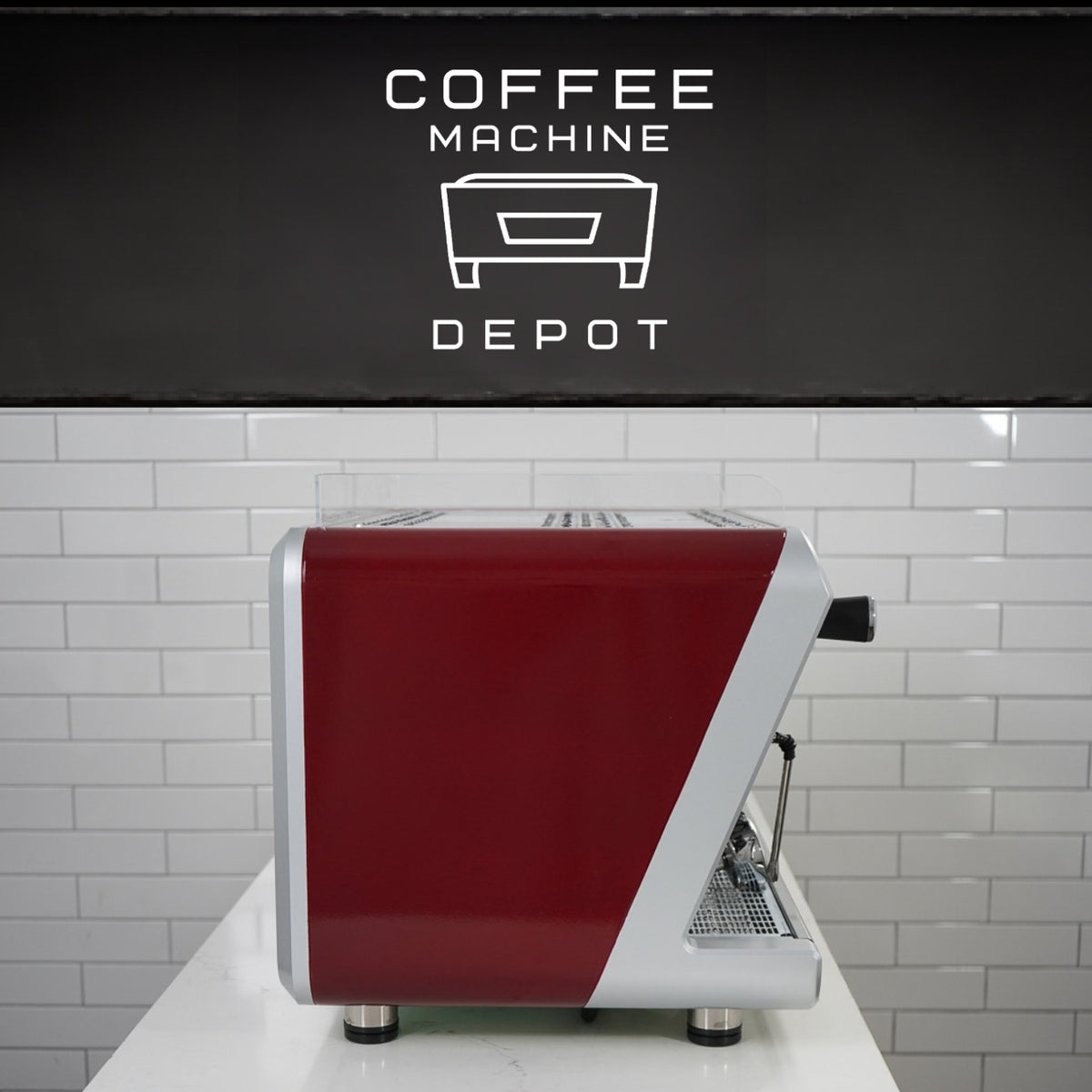 Wega IO EVD 2 Group Commercial Espresso Machine - Custom Ruby Red