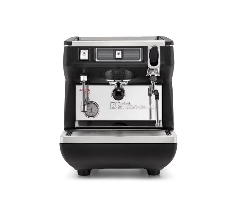 Nuova Simonelli Appia Life Semi 1 Group with Fiorenzato F4 Evo Bundle Package - Black