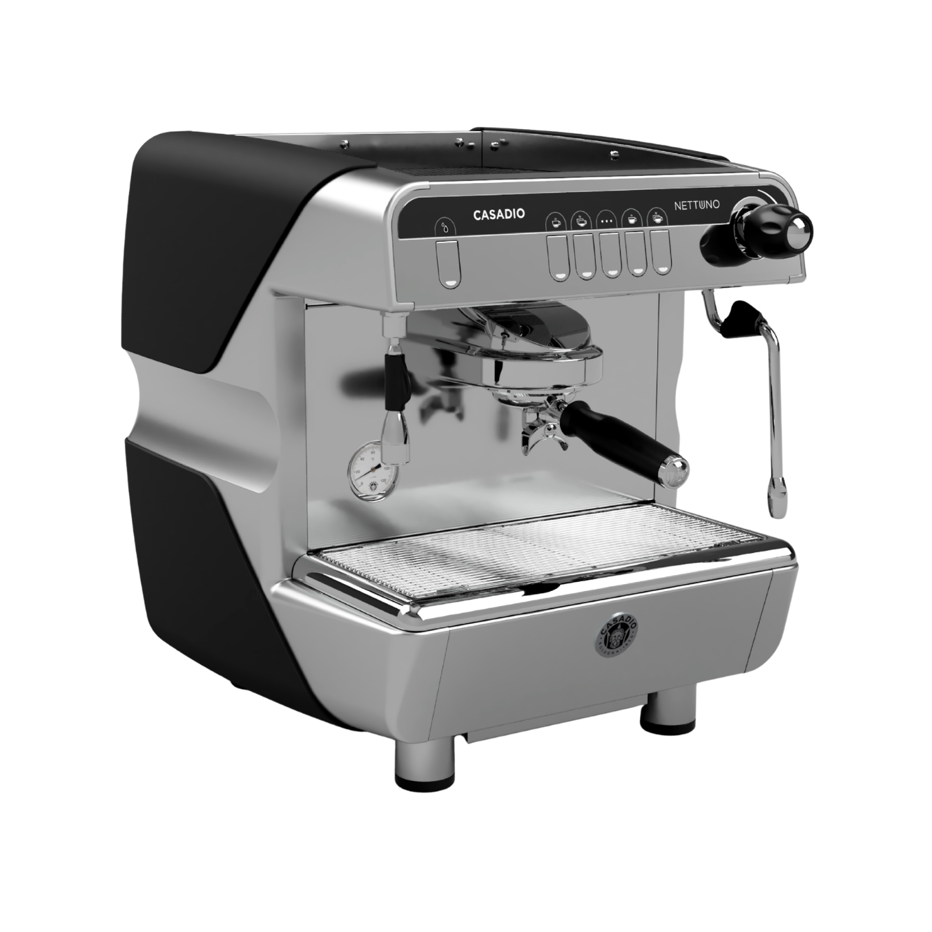 Casadio Nettuno 1 Group with HeyCafe Buddy (Black) Bundle Package