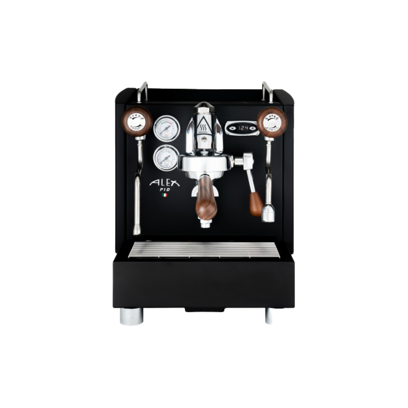 Izzo Alex PID Plus 1 Group Espresso Machine (Black/Wood knobs
