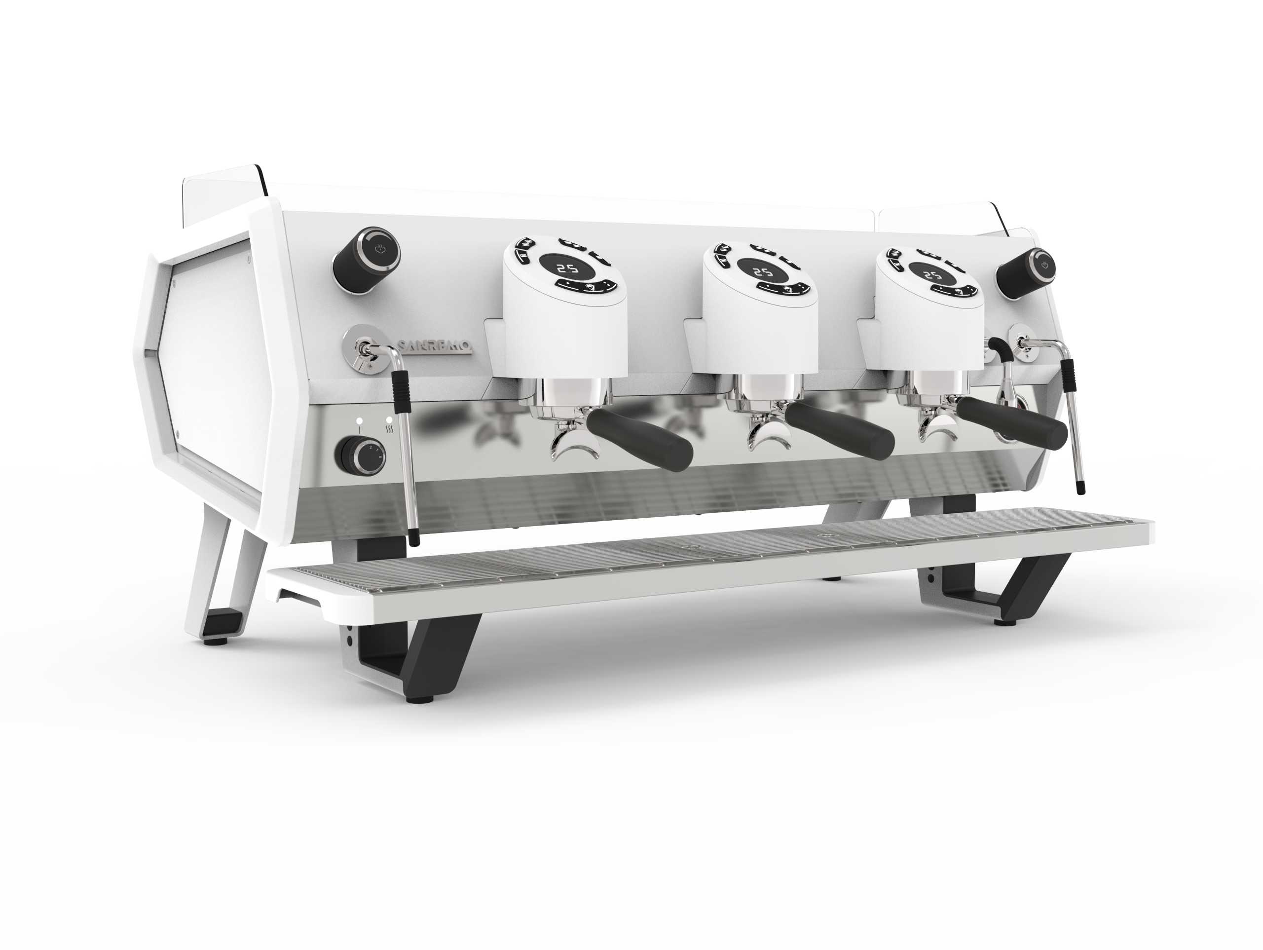 Sanremo D8 3 Group Commercial Espresso Machine - Total White