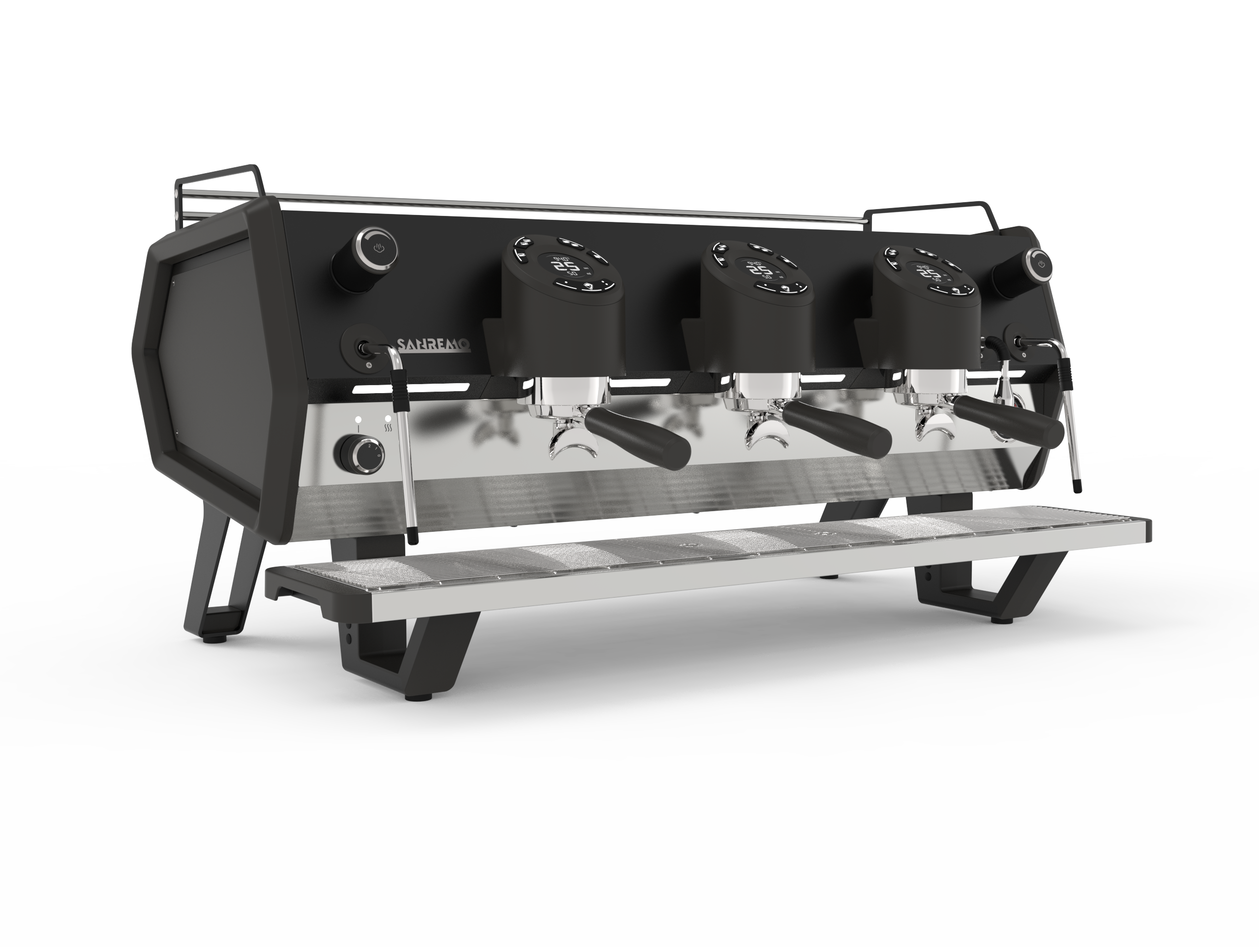 Sanremo D8 Pro 3 Group Commercial Espresso Machine - Total Black