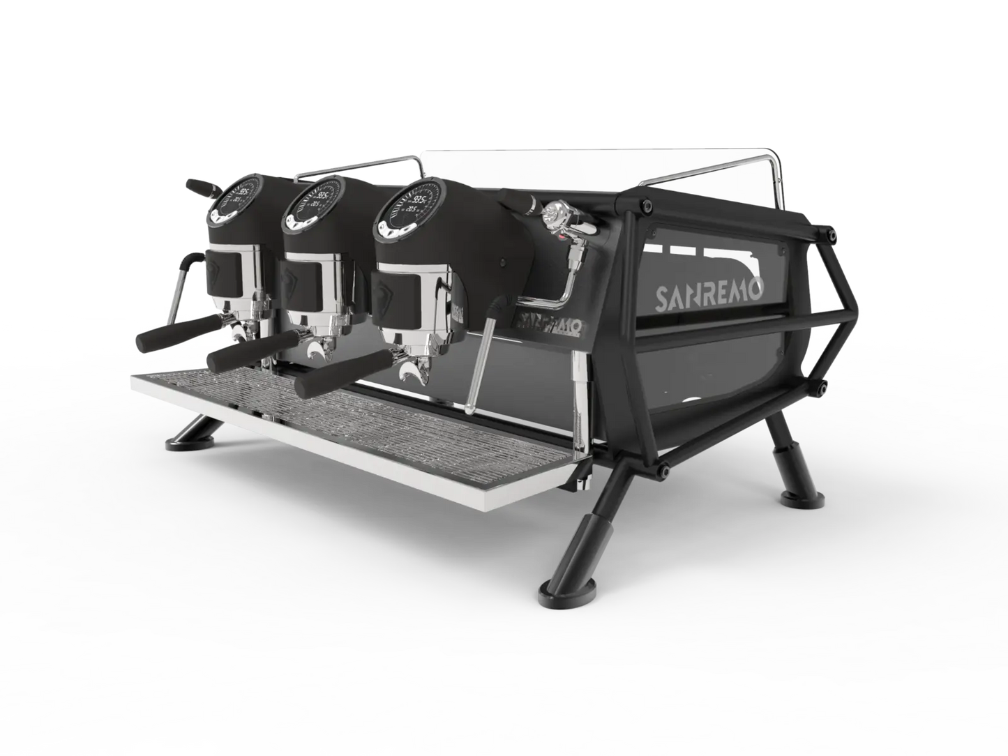 Sanremo Cafe Racer Naked (Black/Black) 3 Group Espresso Machine Sanremo