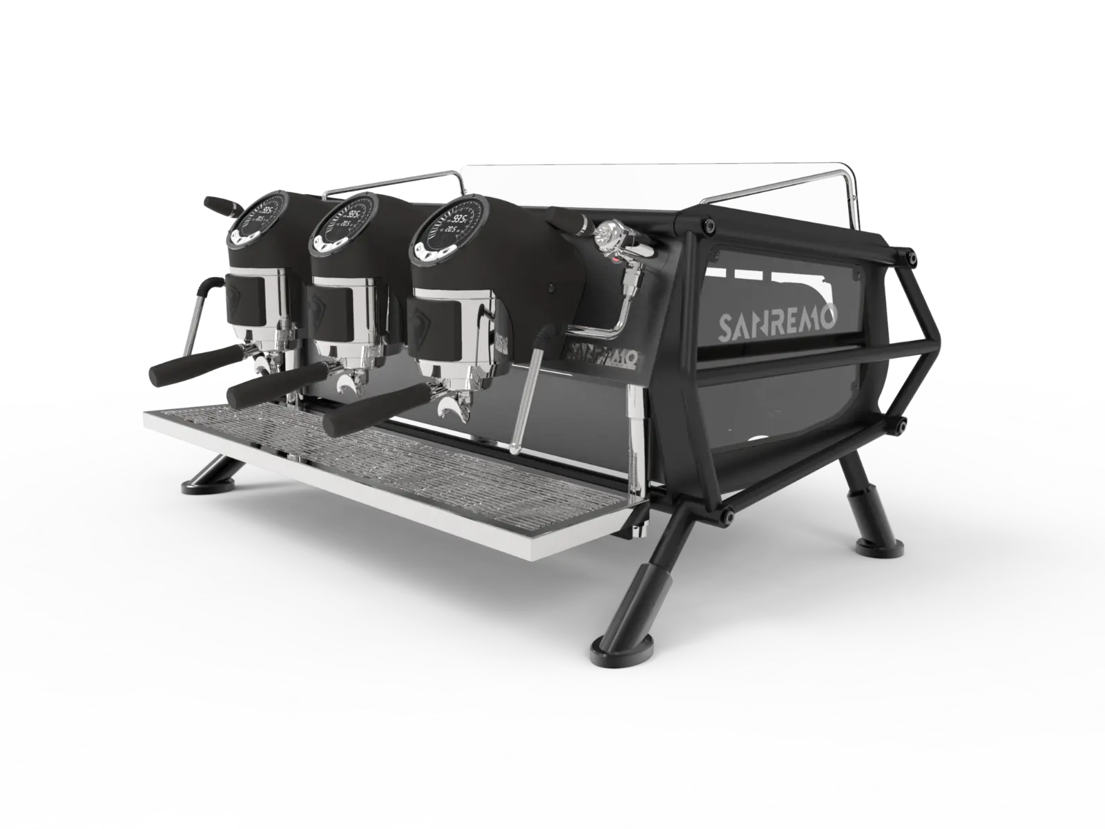 Sanremo Cafe Racer Naked (Black/Black) 3 Group Espresso Machine Sanremo