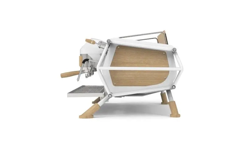 Sanremo Cafe Racer White/Wood 3 Group Commercial Espresso Machine