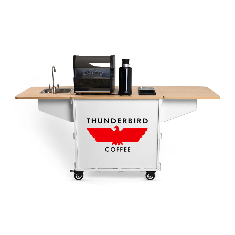 Klassy Kart - Mobile Coffee Espresso Cart (White Turn Key)