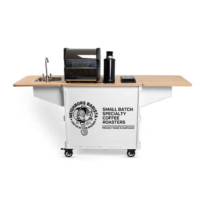 Klassy Kart - Mobile Coffee Espresso Cart (White Turn Key)