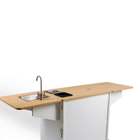 Klassy Kart - Mobile Coffee Espresso Cart (White Turn Key)
