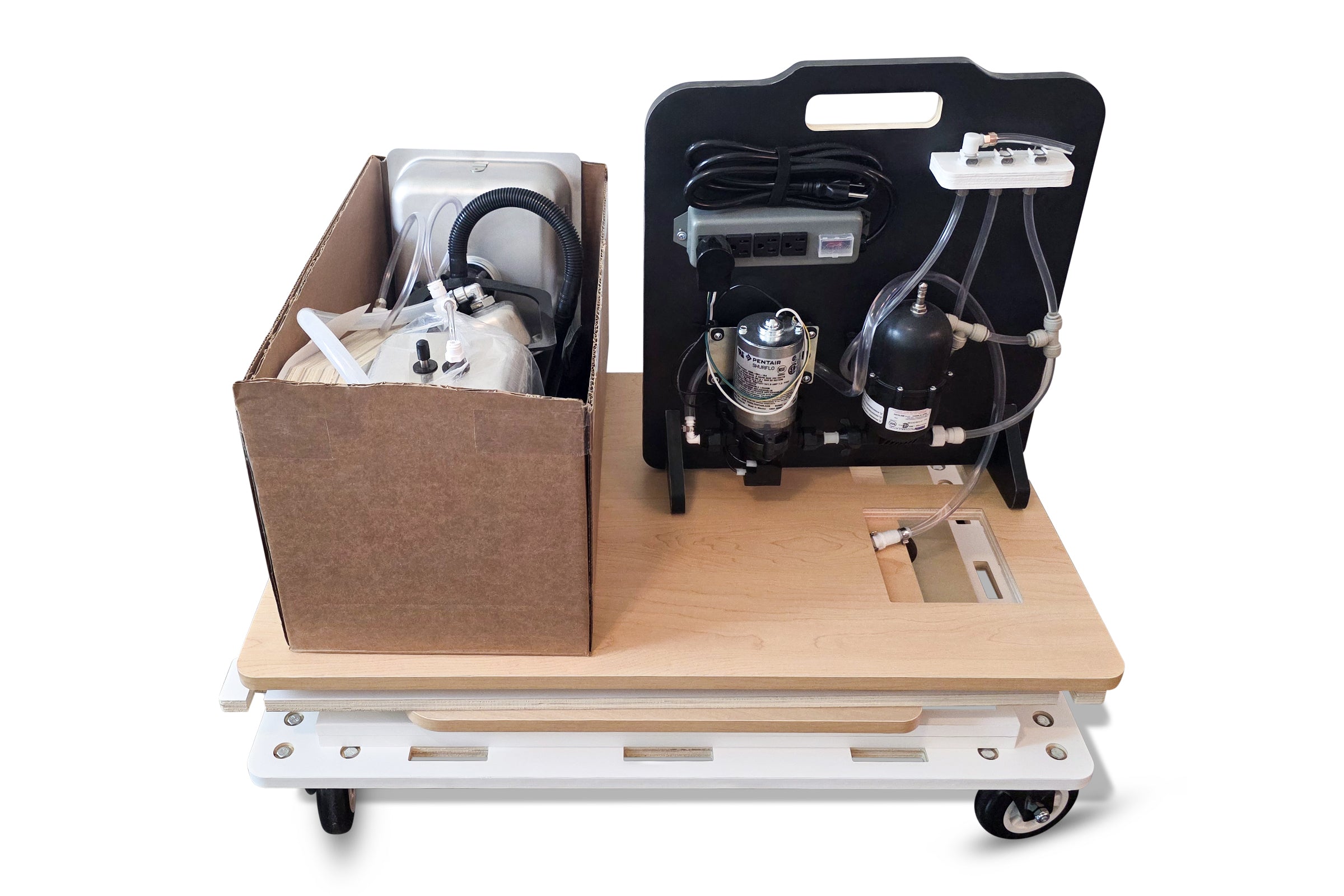 Klassy Kart - Mobile Coffee Espresso Cart (White Turn Key)