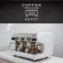 Wega Polaris 2 Group Commercial Espresso Machine (High Cup) Custom White with Wood