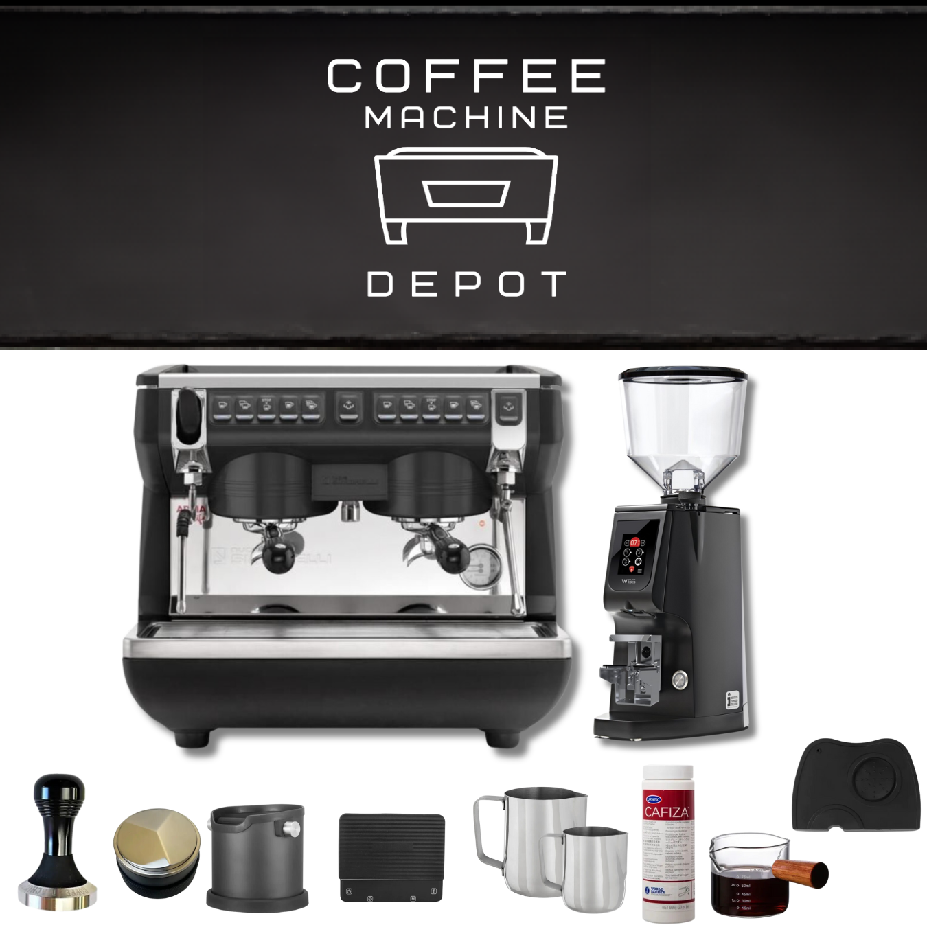 Nuova Simonelli - Appia Life 110V Compact 2 Group Combo Package Commercial Espresso Machnie