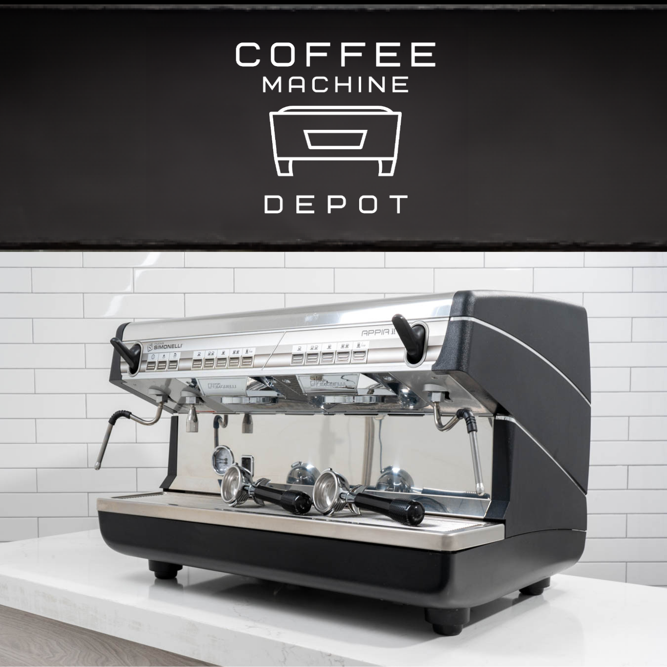 Nuova Simonelli Appia II 2 Group Commercial Espresso Machine High Cup