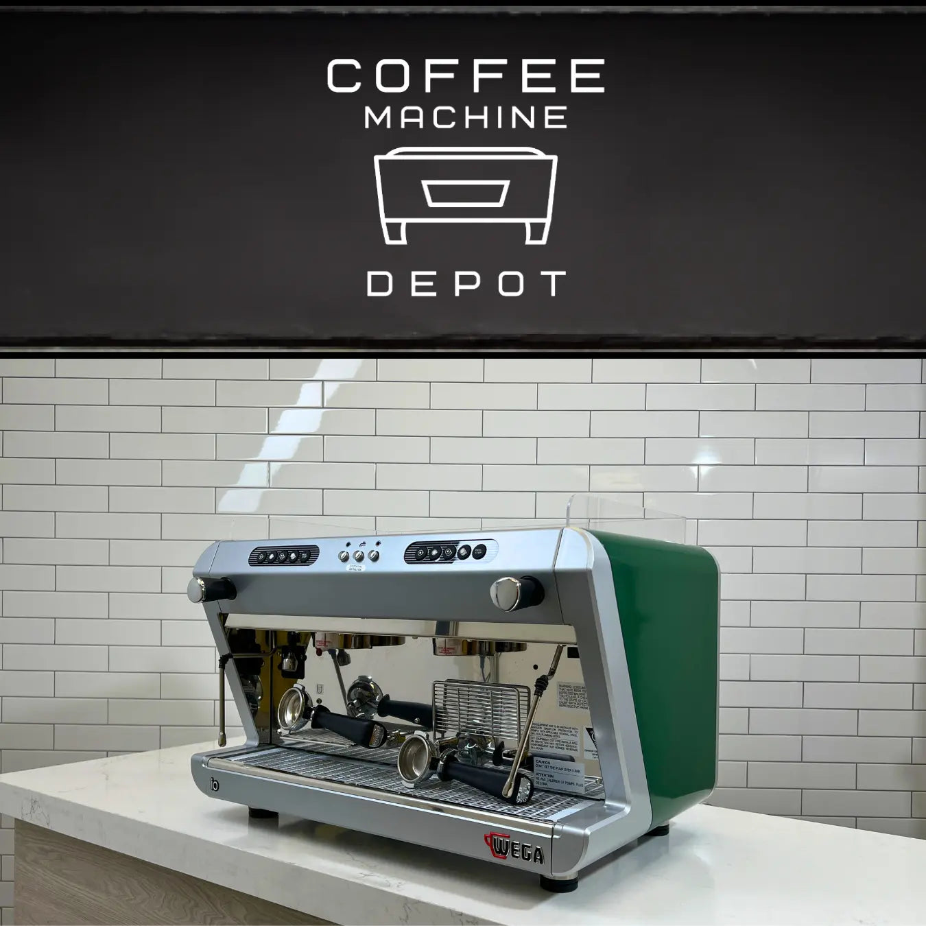 Wega IO - 2 Group High Cup Hunter Green (Open Box Item) Wega