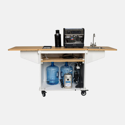 Klassy Kart - Mobile Coffee Espresso Cart (White Turn Key)