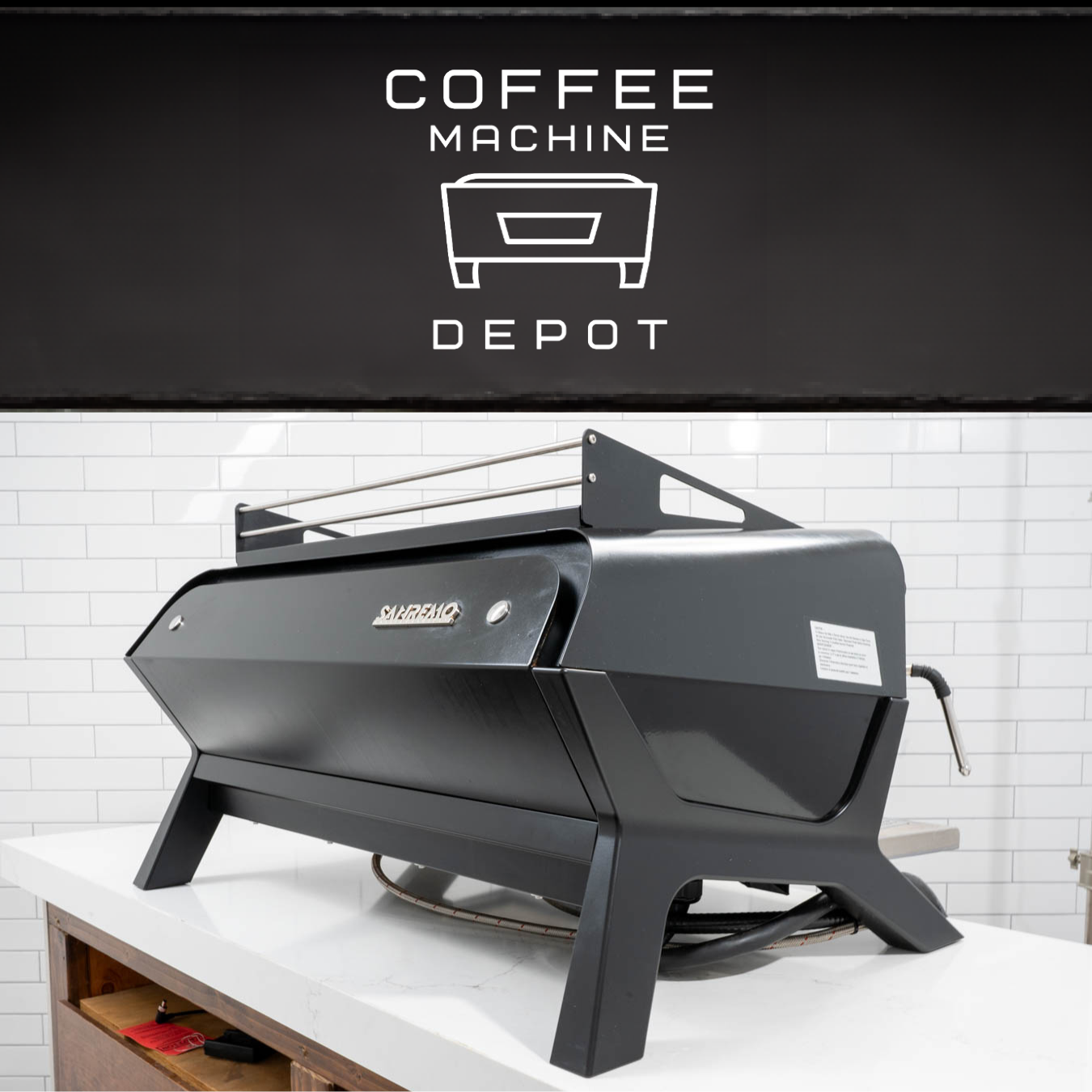 引取限定】SANREMO F18 2GR TCS L BLUE セミオート エスプレッソマシン