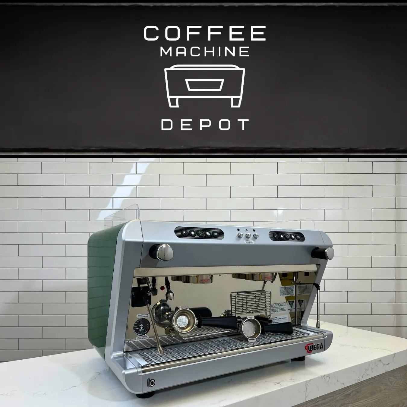 Wega IO - 2 Group High Cup Hunter Green (Open Box Item) Wega